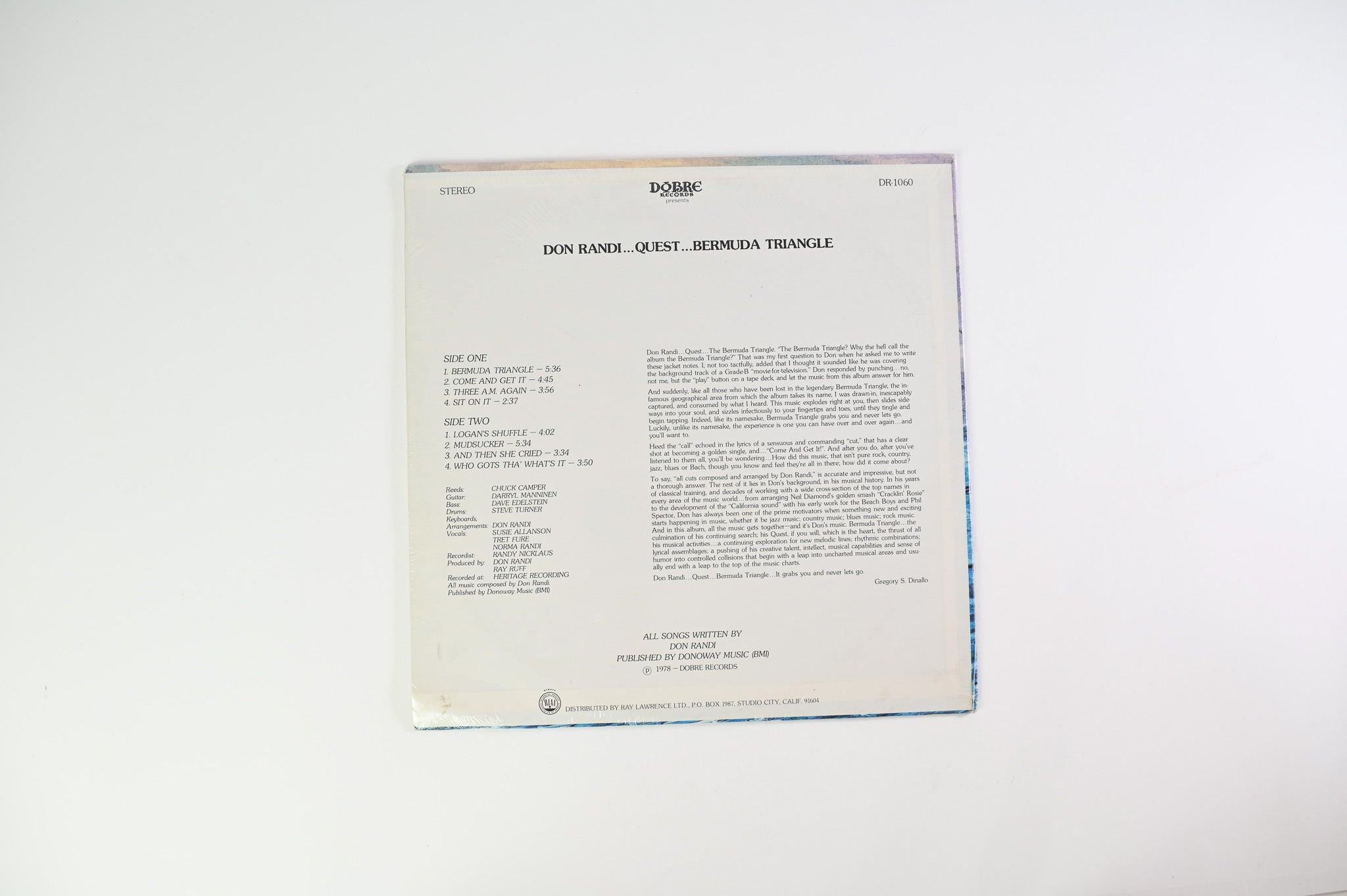 Don Randi And Quest - Bermuda Triangle on Dobre Records Sealed