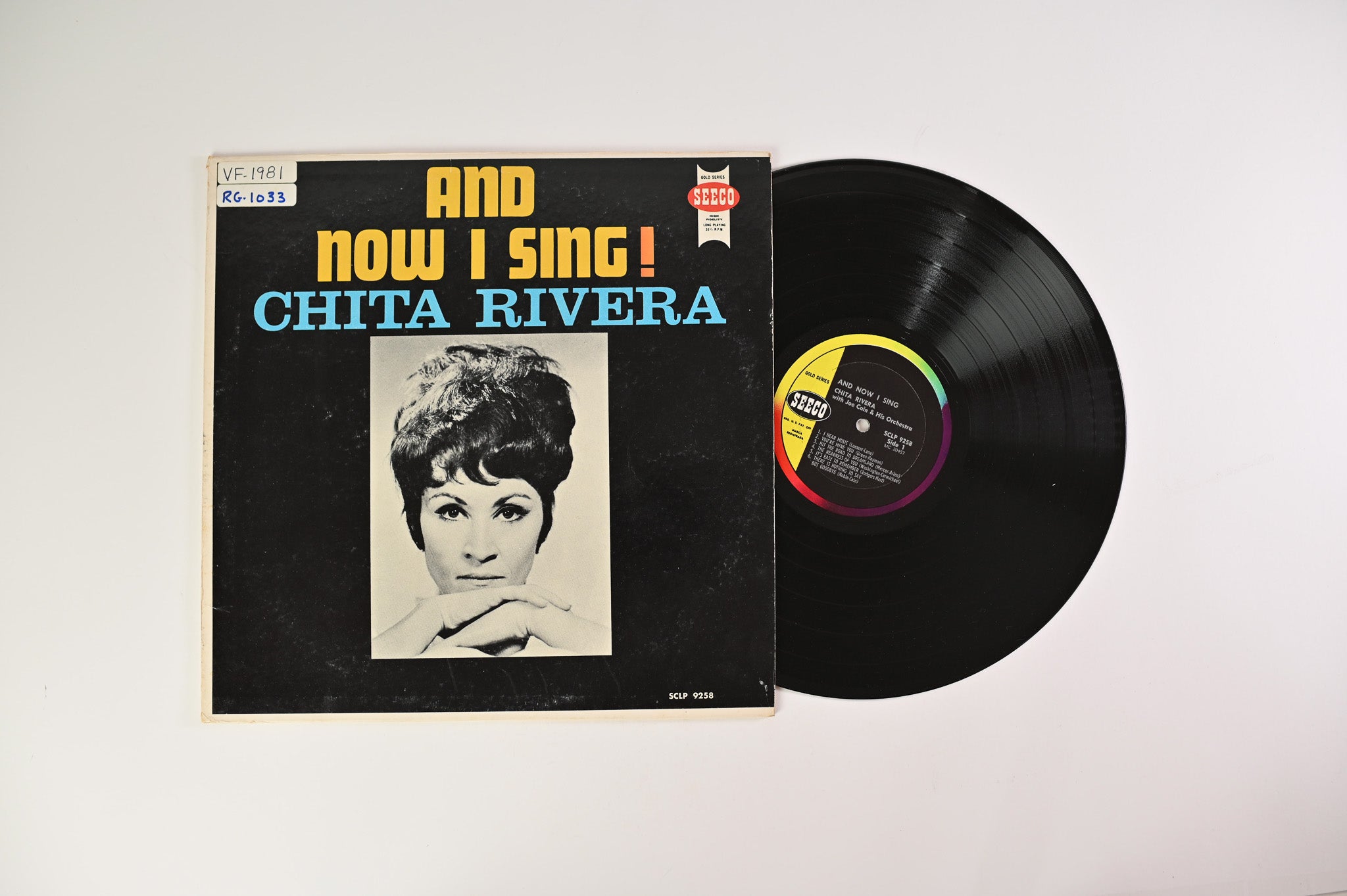 Chita Rivera With Joe Cain And His Orchestra – And Now I Sing! on Seeco - Mono