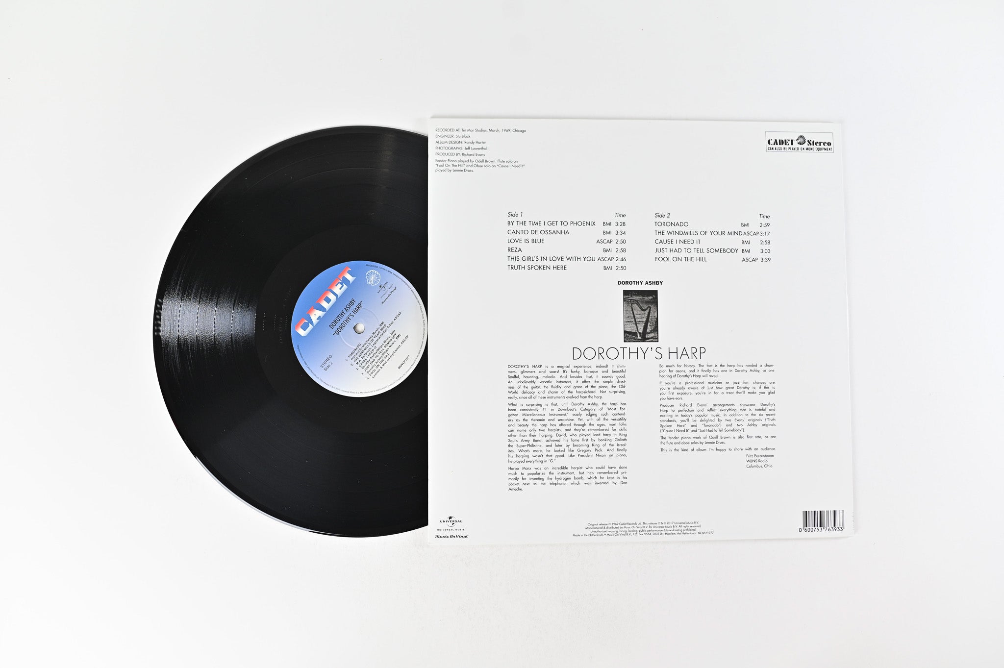 Dorothy Ashby - Dorothy's Harp on Cadet Music on Vinyl Reissue