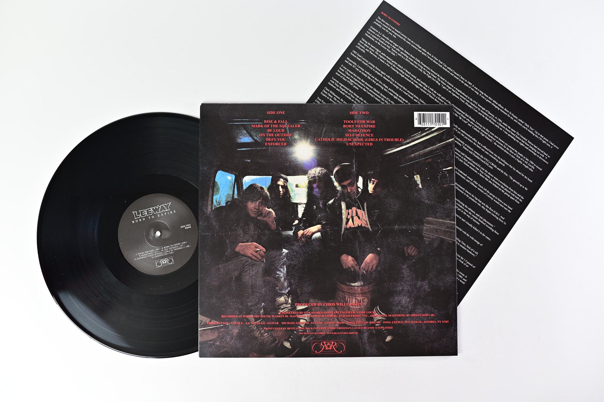 Leeway - Born To Expire on Reality Records Reissue