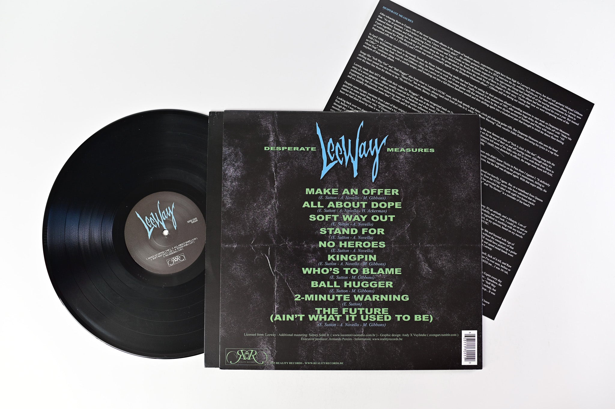 Leeway - Desperate Measures on Reality Records Reissue