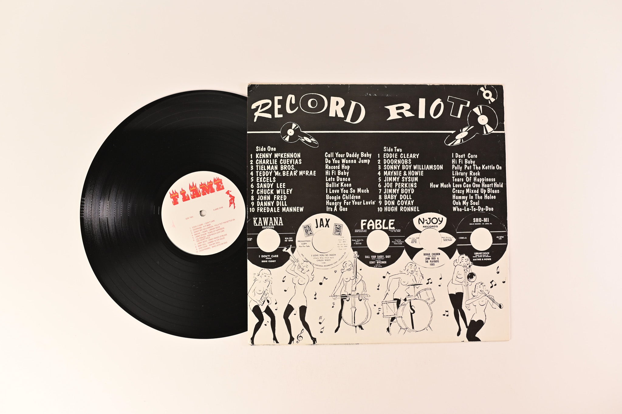 Various - Desperate Rock 'N' Roll Vol. 4 on Flame Records