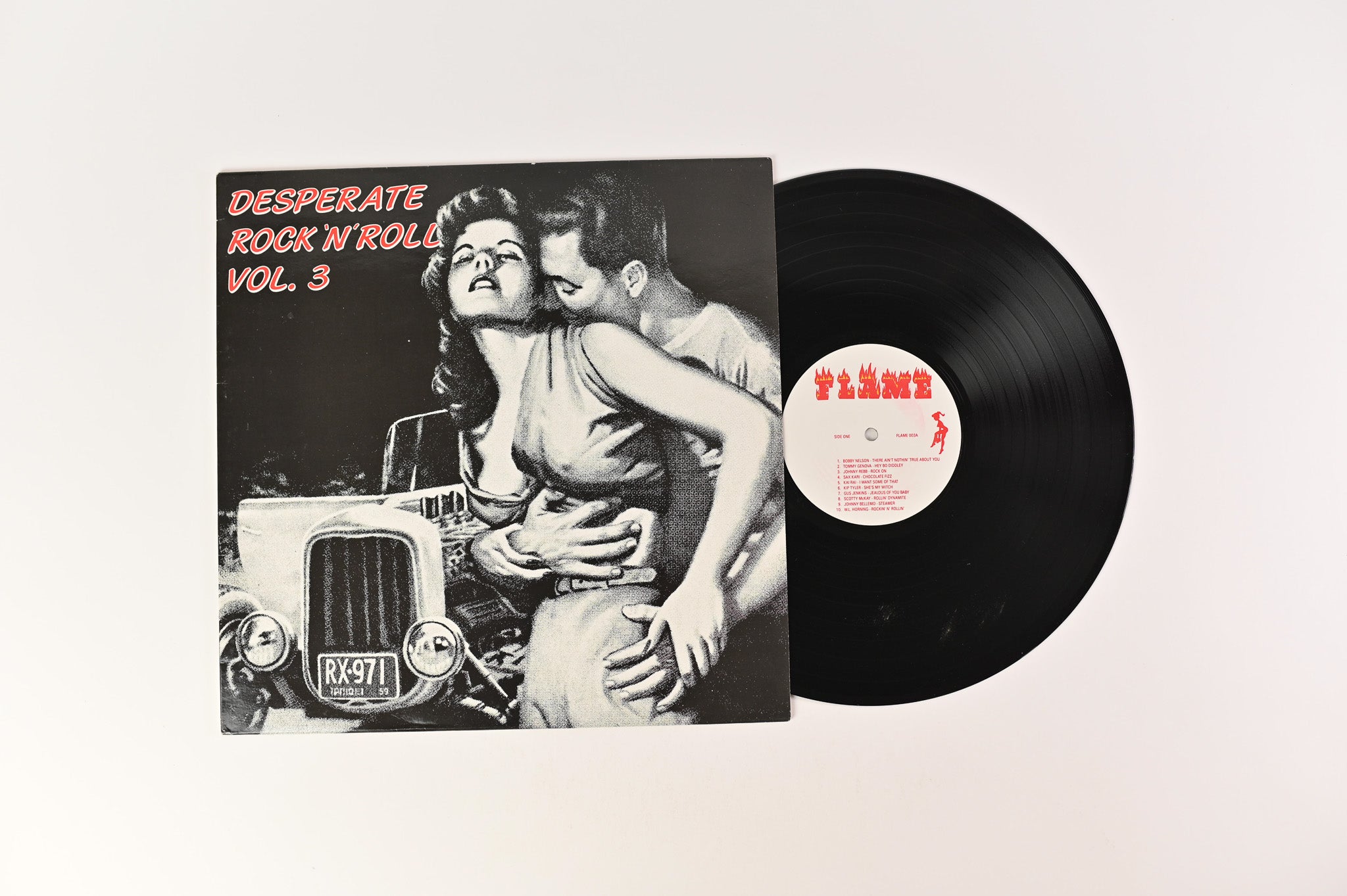 Various - Desperate Rock 'N' Roll Vol. 3 on Flame Records