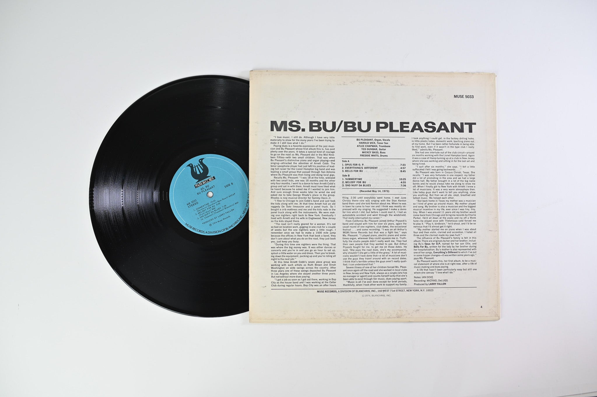 Bu Pleasant - Ms. Bu on Muse Records