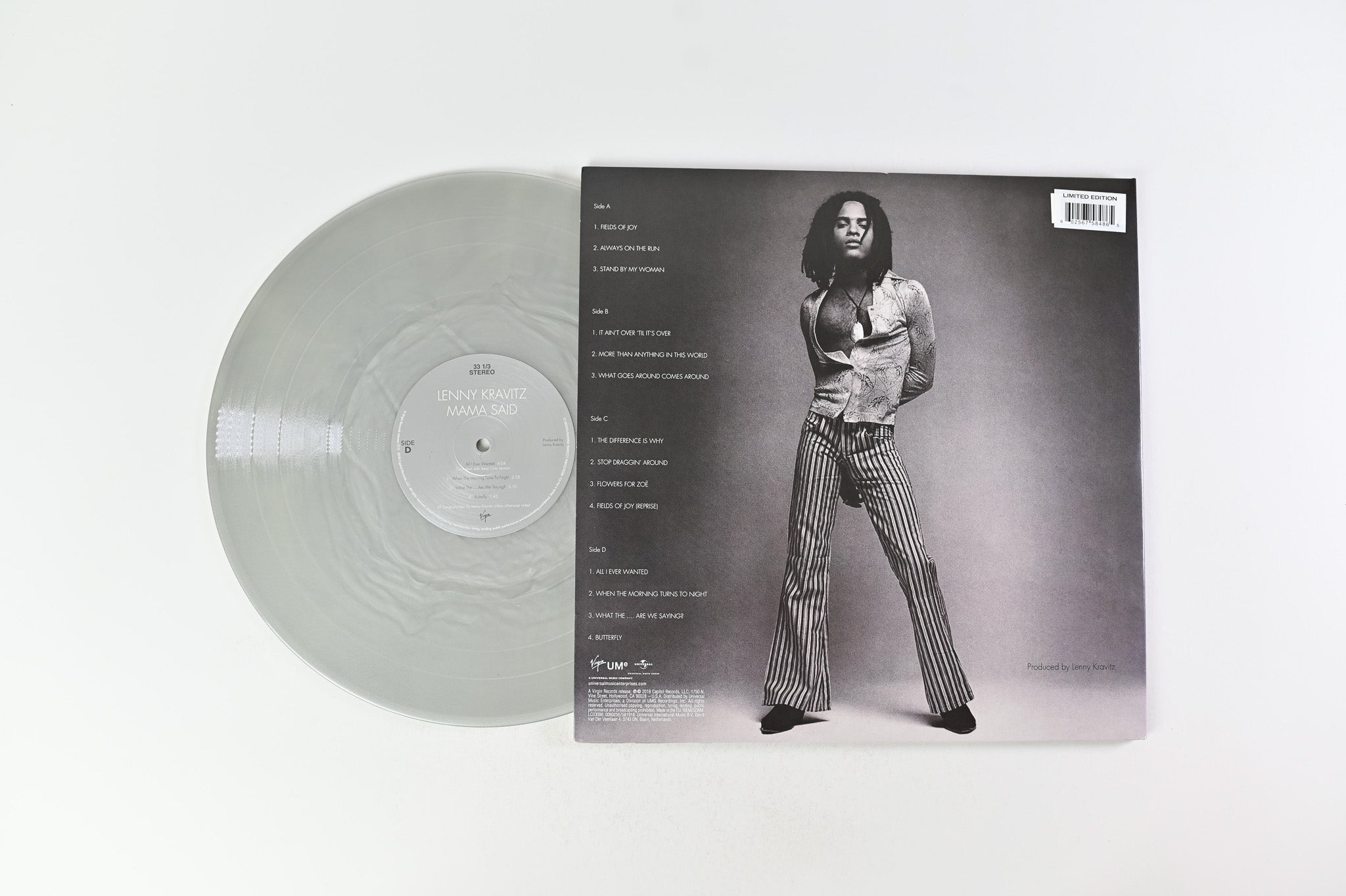 Lenny Kravitz - Mama Said on Virgin Ltd Grey Marble Reissue