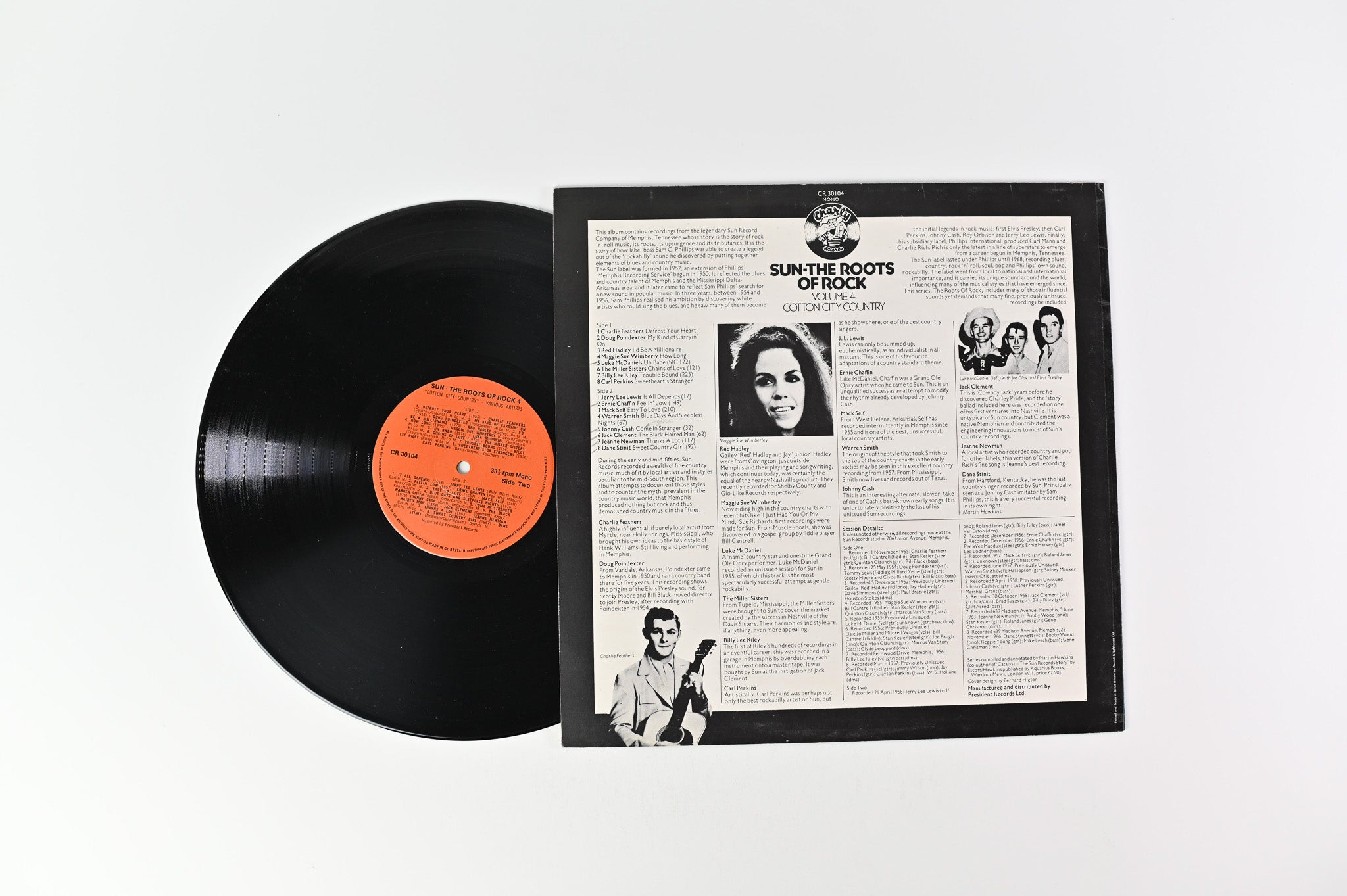 Various - Sun: The Roots Of Rock: Volume 4: Cotton City Country - Mono on Charly Records