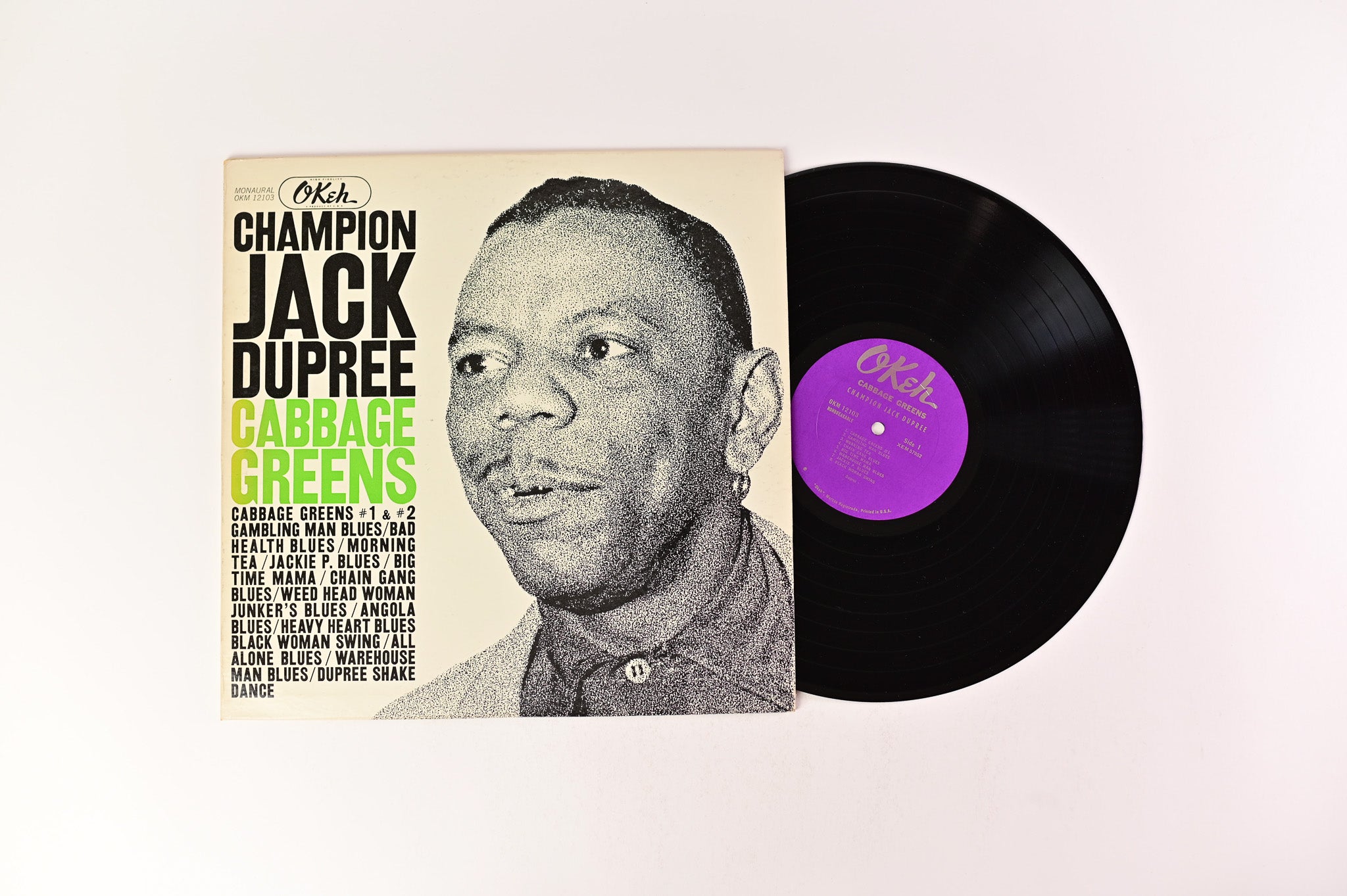 Champion Jack Dupree - Cabbage Greens on Okeh Mono