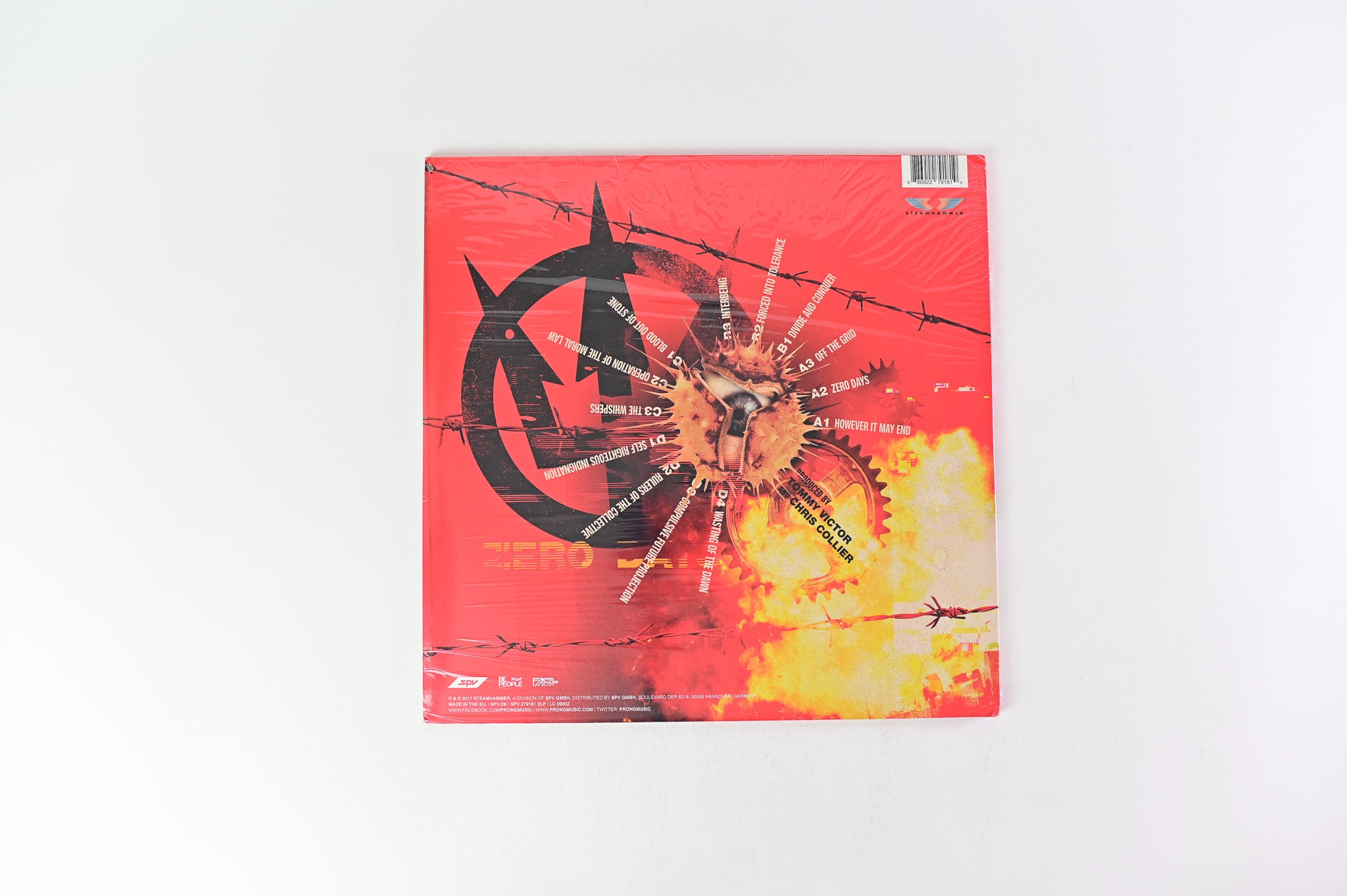 Prong - Zero Days on Steamhammer Ltd Red Transparent Sealed