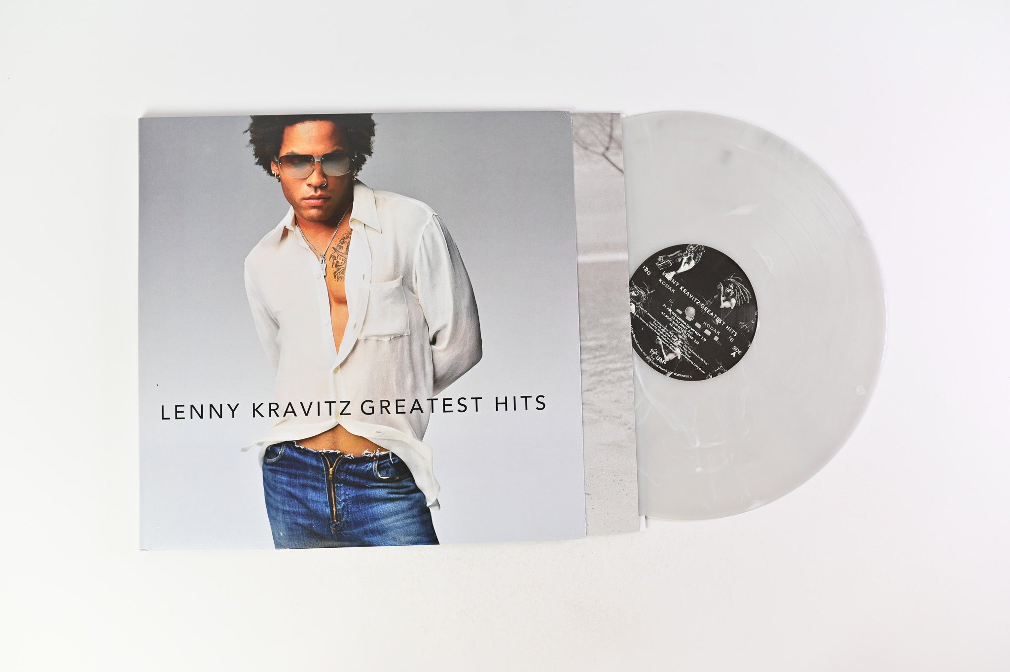 Lenny Kravitz - Greatest Hits on Virgin Ltd Clear With Blue / White Swirls Reissue