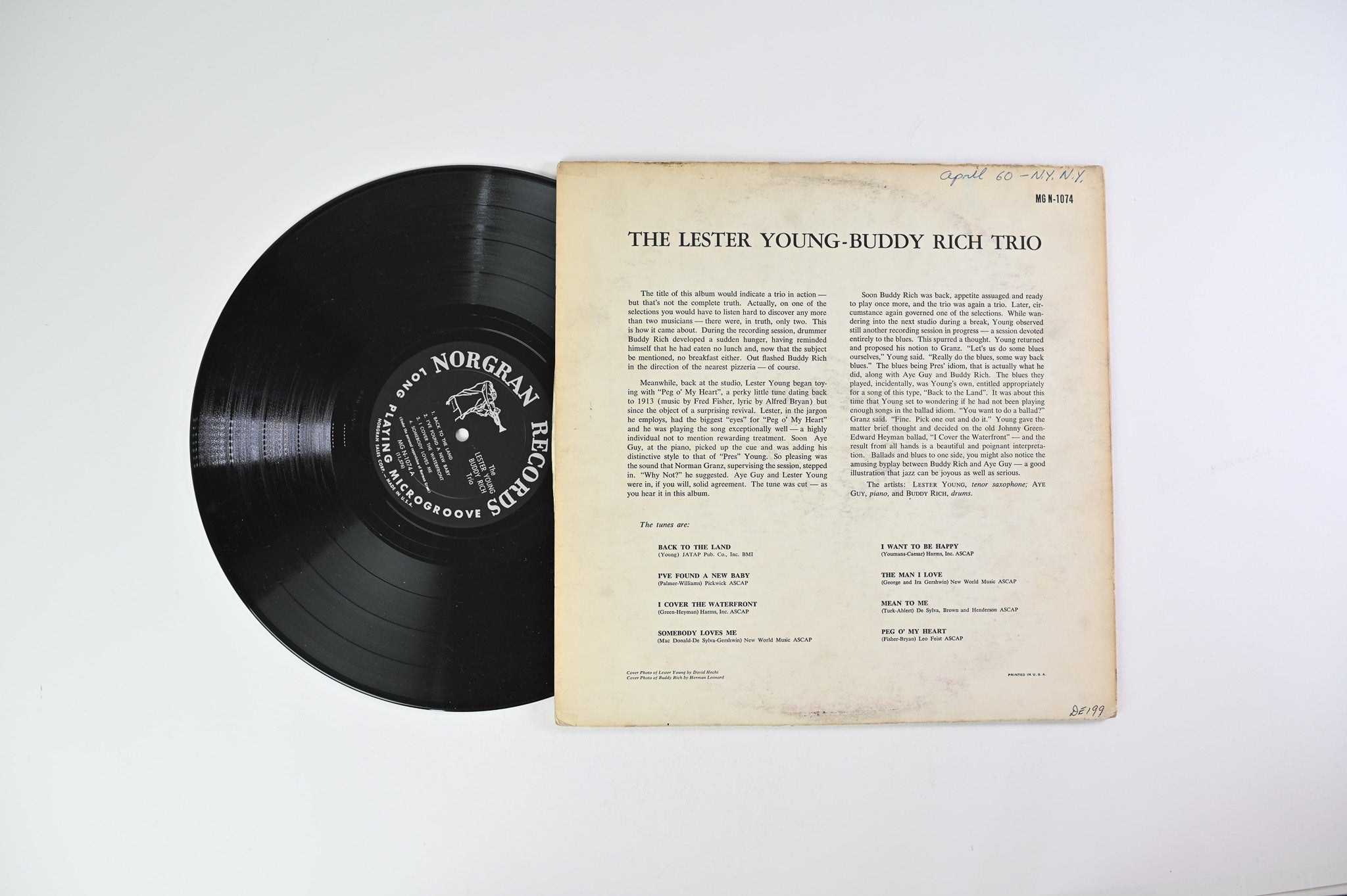Lester Young-Buddy Rich Trio - The Lester Young Buddy Rich Trio on Norgran Records