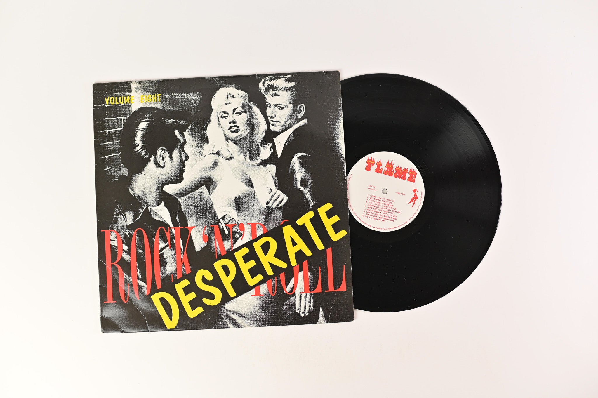 Various - Desperate Rock 'N' Roll Volume Eight on Flame Records
