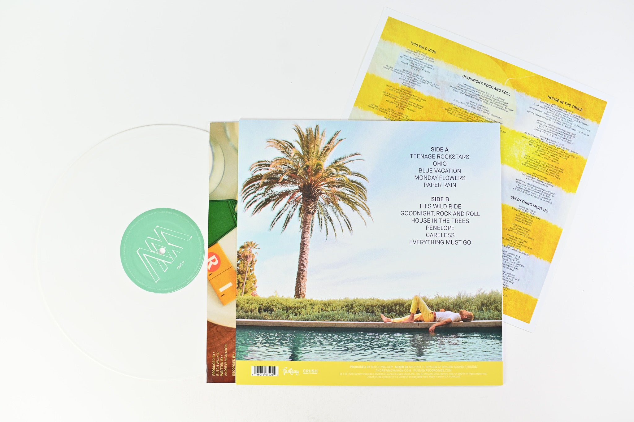 Andrew McMahon In The Wilderness - Upside Down Flowers on Fantasy Ltd White