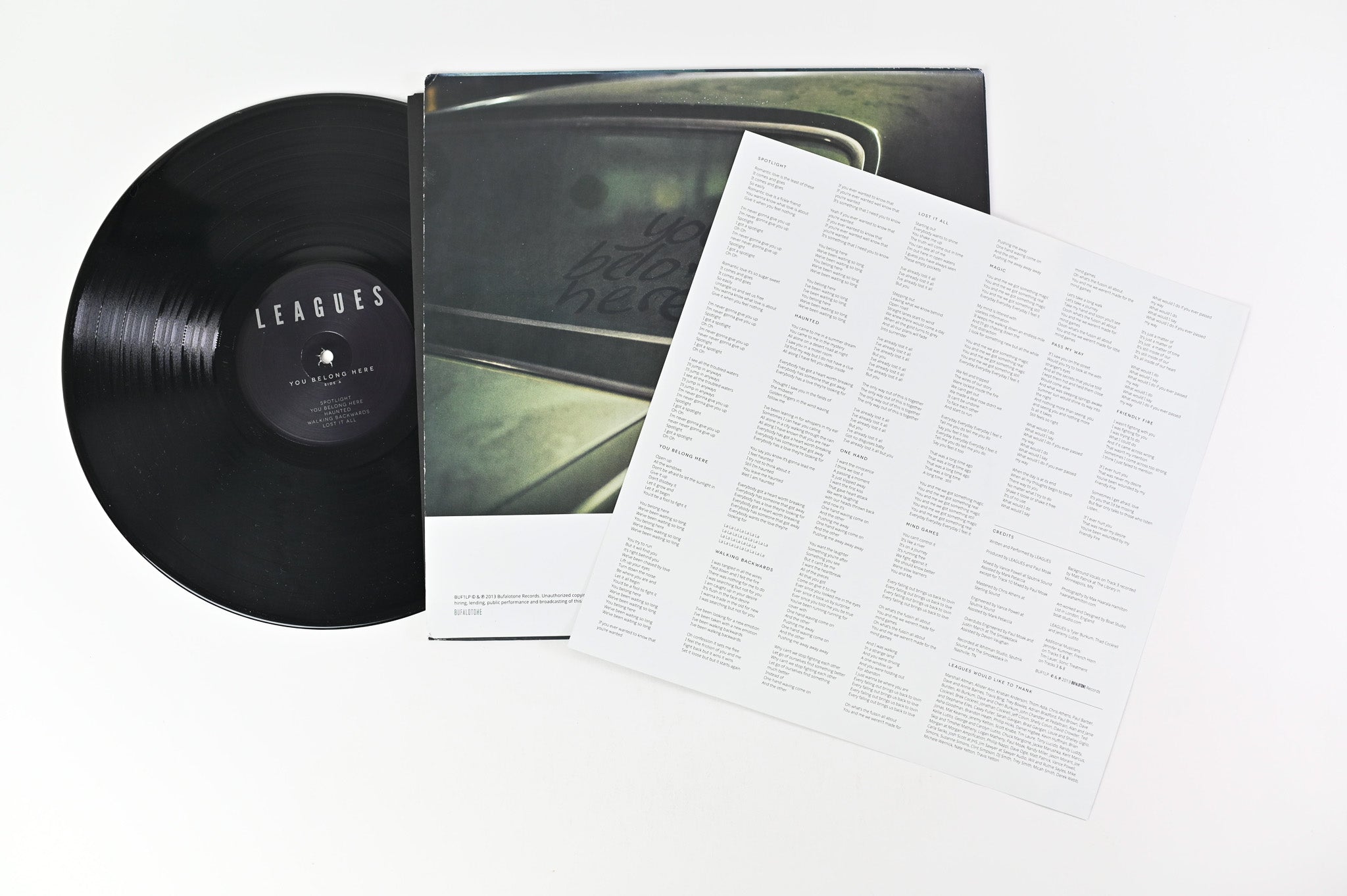 Leagues - You Belong Here on Bufalotone Records