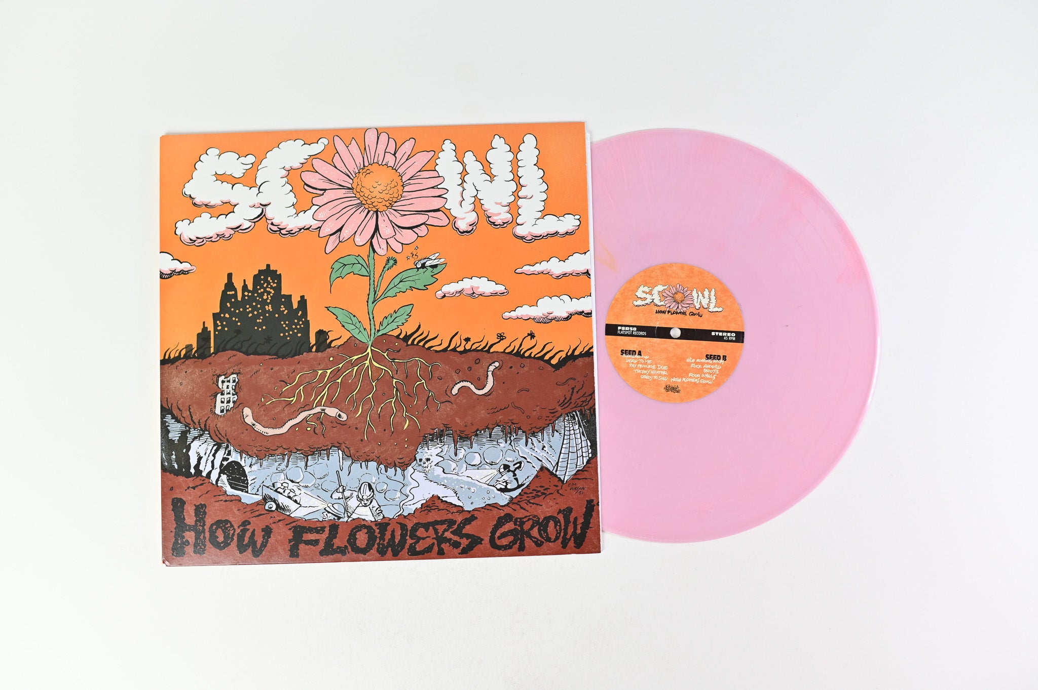 SCOWL HOW FLOWERS GROW レコード CD_ClearBG.png?v=1643387287