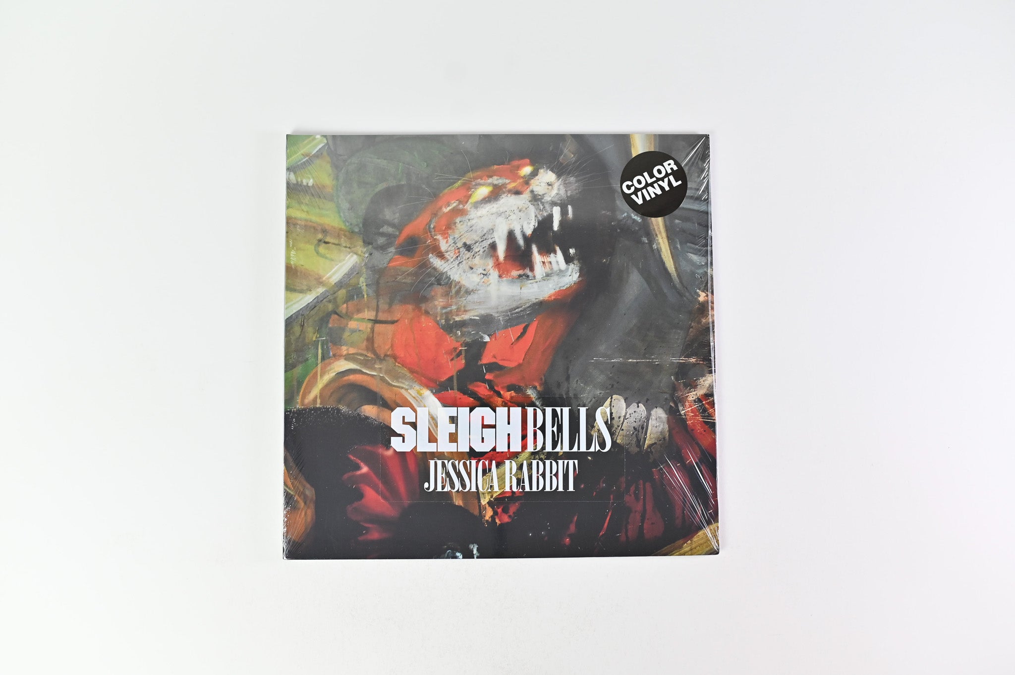 Sleigh Bells - Jessica Rabbit on Torn Clean Red Blood Splatter With 7" & Signed Poster Sealed