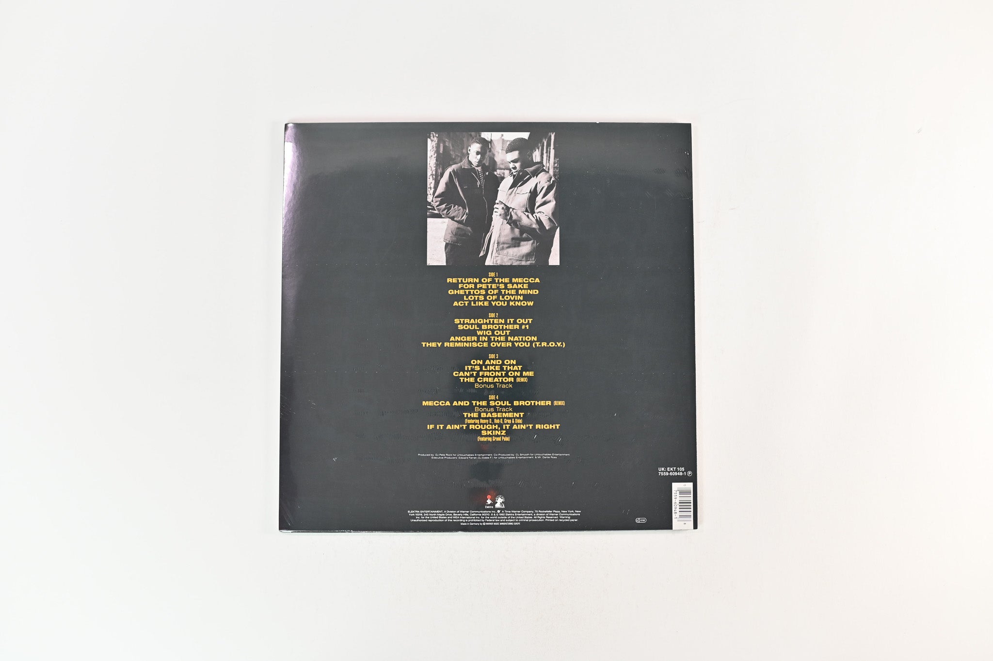 Pete Rock & C.L. Smooth - Mecca And The Soul Brother on Elektra Reissue Sealed