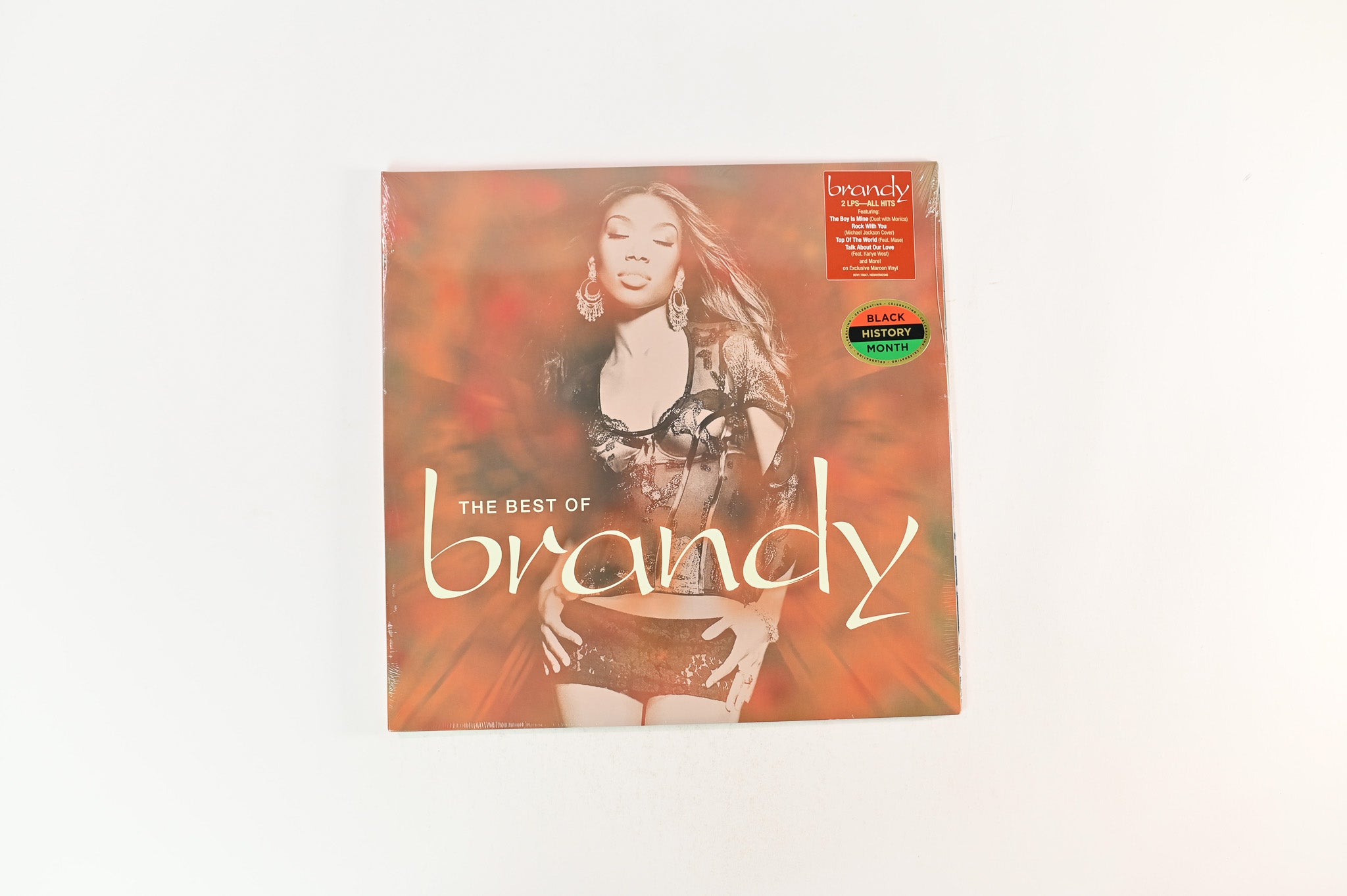 Brandy - The Best Of Brandy on Atlantic Maroon Vinyl Reissue Sealed