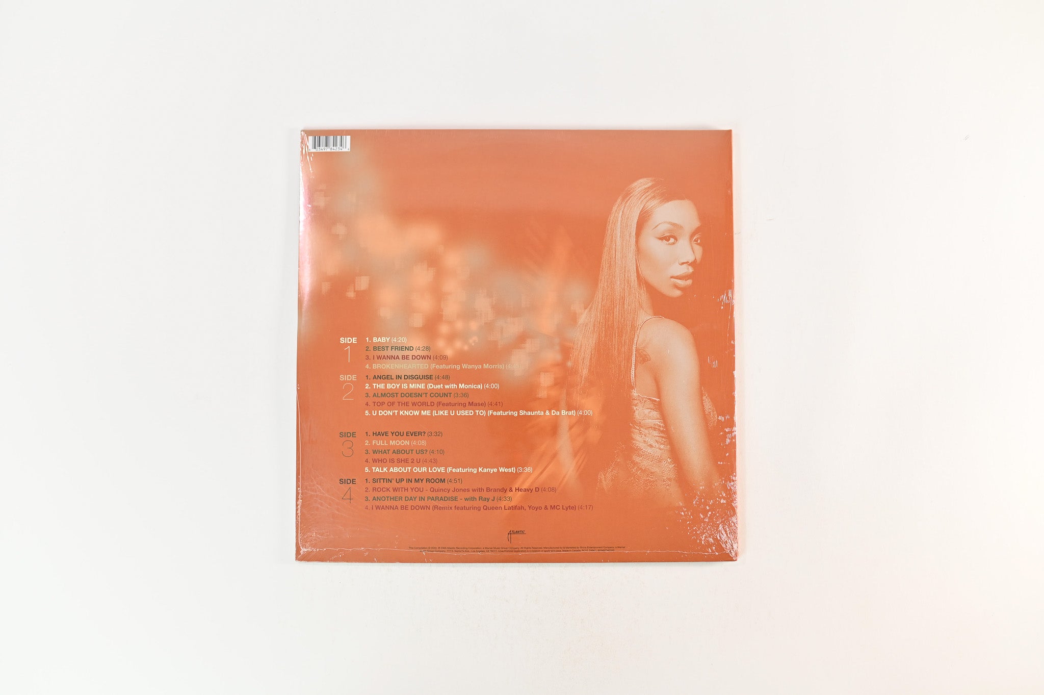 Brandy - The Best Of Brandy on Atlantic Maroon Vinyl Reissue Sealed