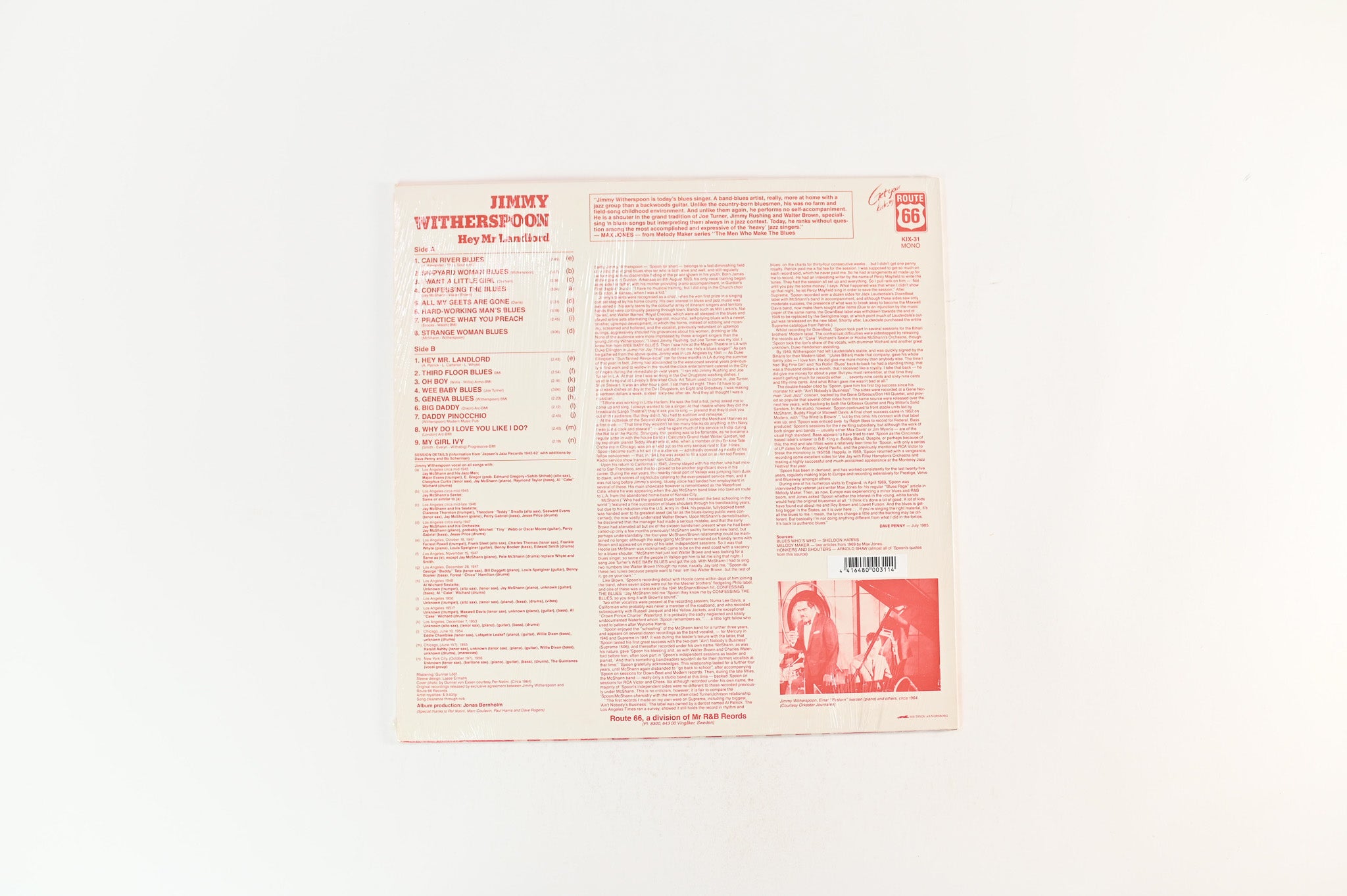 Jimmy Witherspoon - Hey Mr. Landlord on Route 66 Sealed