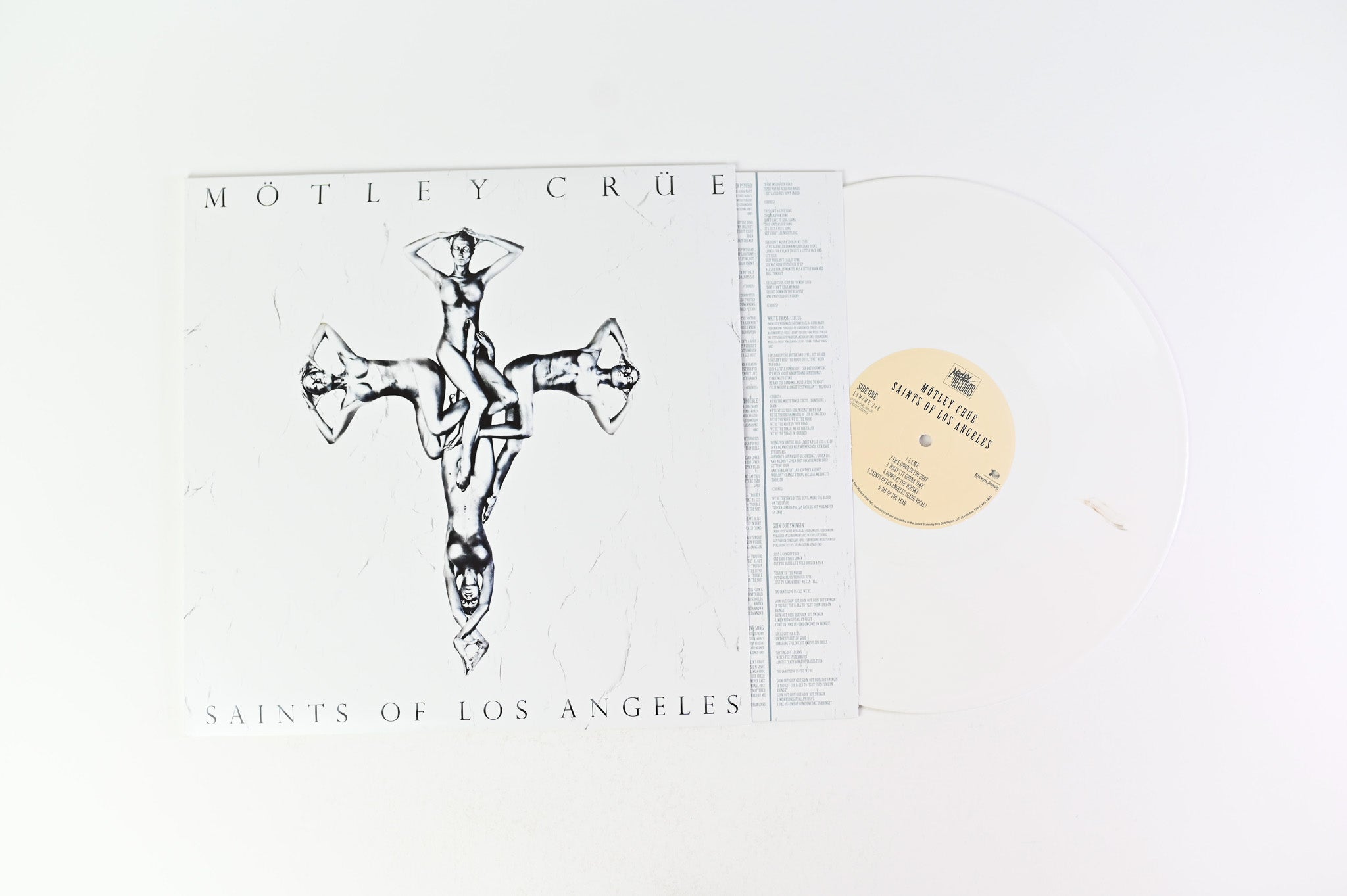 Mötley Crüe - Saints Of Los on Motley Eleven Seven Ltd White Vinyl