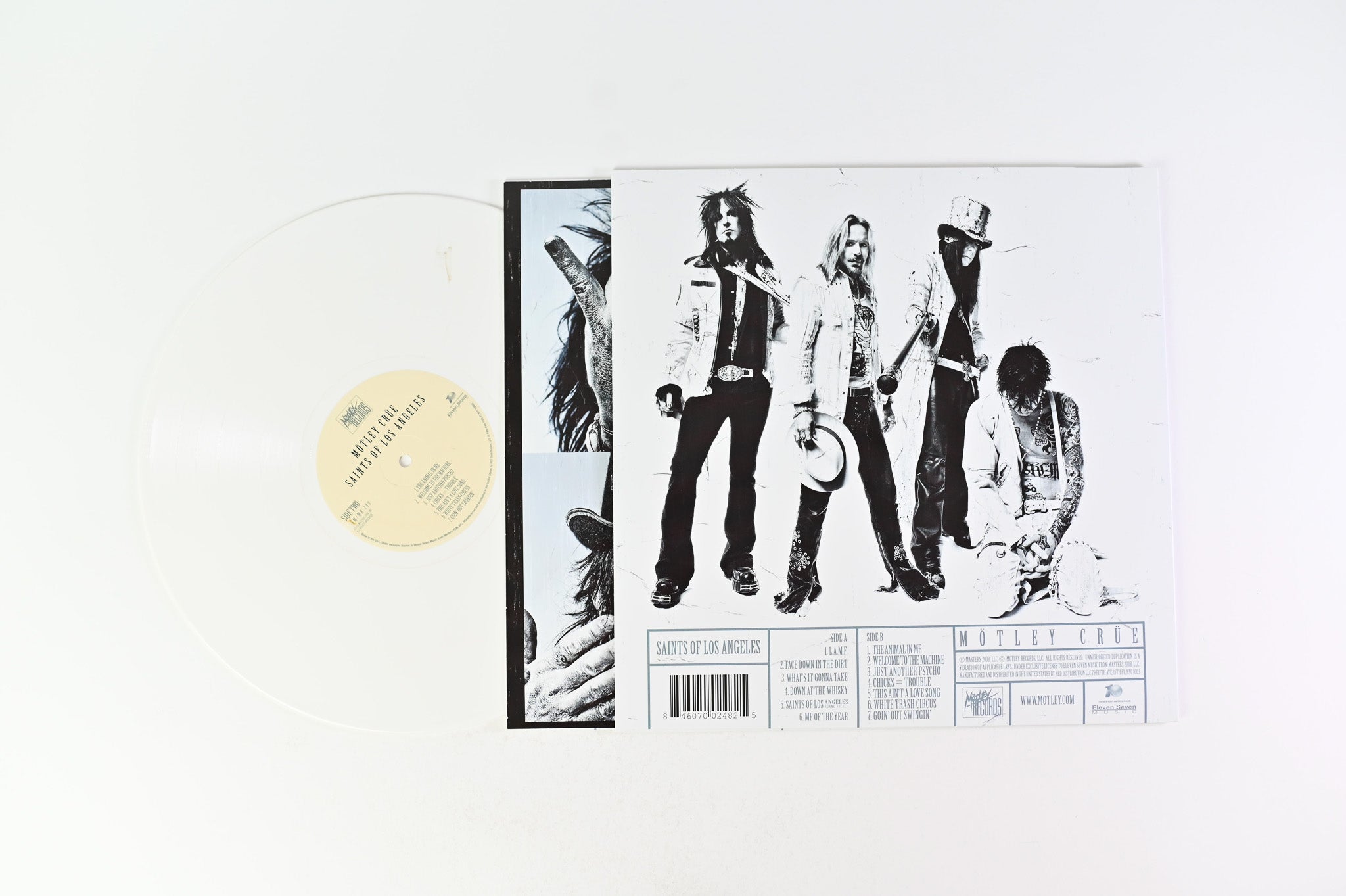 Mötley Crüe - Saints Of Los on Motley Eleven Seven Ltd White Vinyl