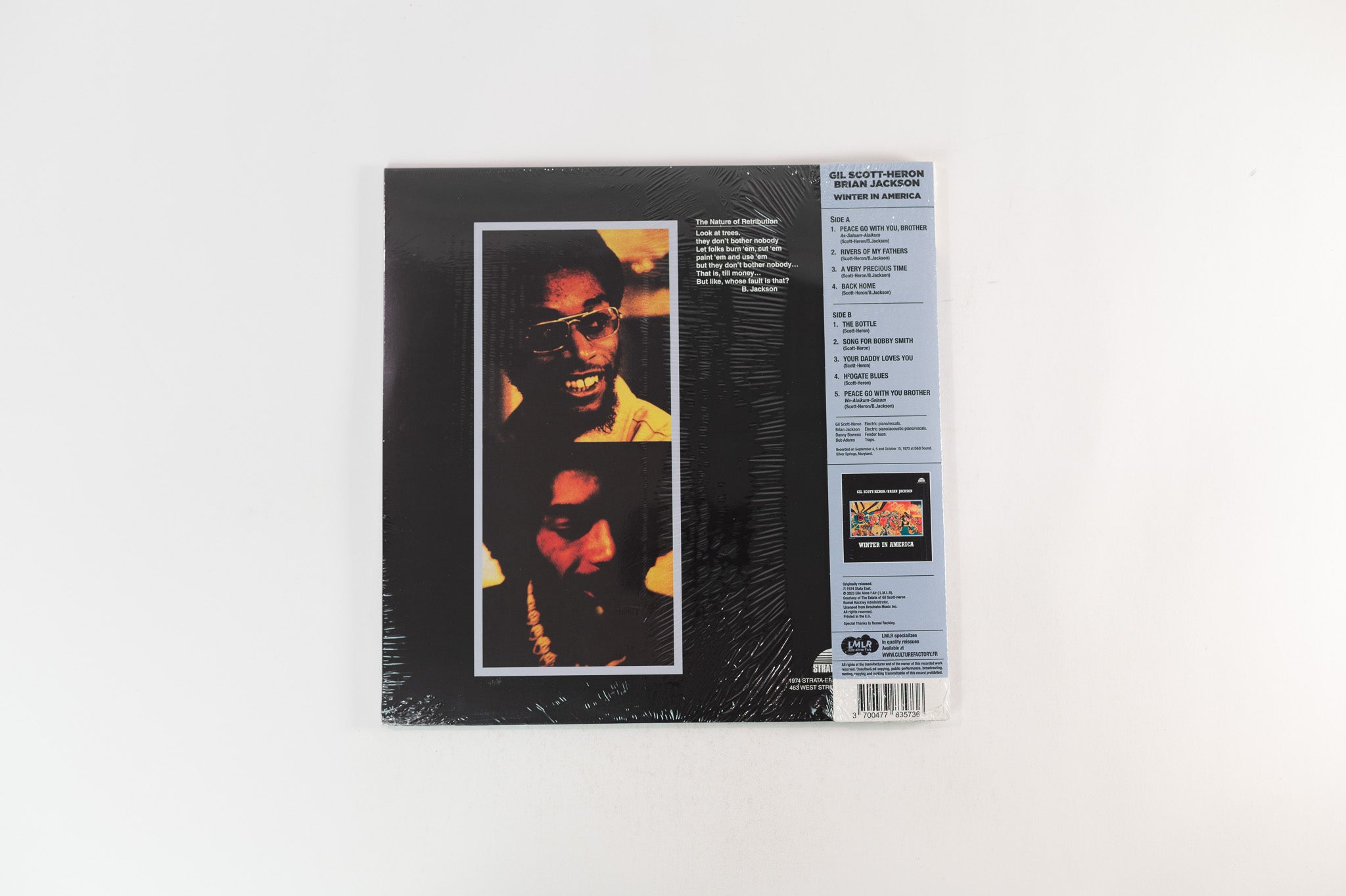 Gil Scott-Heron & Brian Jackson - Winter In America on Strata East RSD 2024 Ltd Black & White Vinyl Reissue Sealed