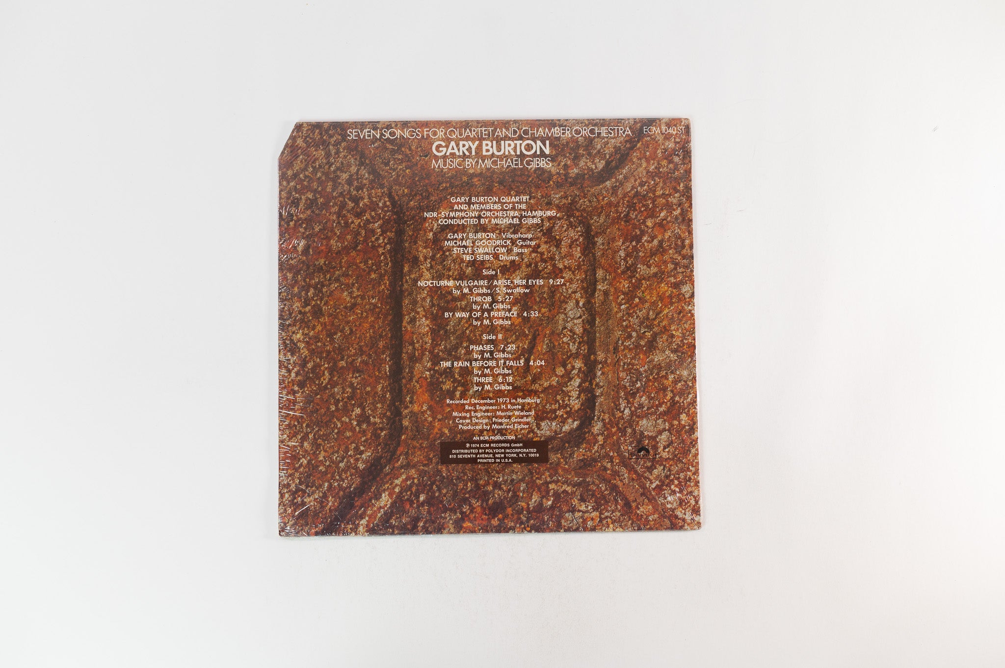 Gary Burton - Seven Songs For Quartet And Chamber Orchestra on ECM Sealed