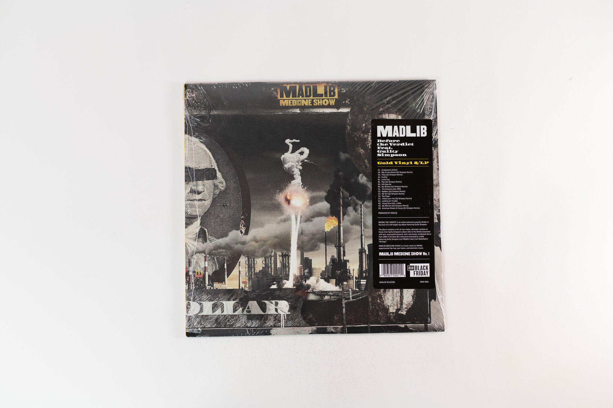 Madlib Feat. Guilty Simpson - Before The Verdict on Madlib Invazion RSD BF 2023 Ltd Gold Vinyl Reissue Sealed
