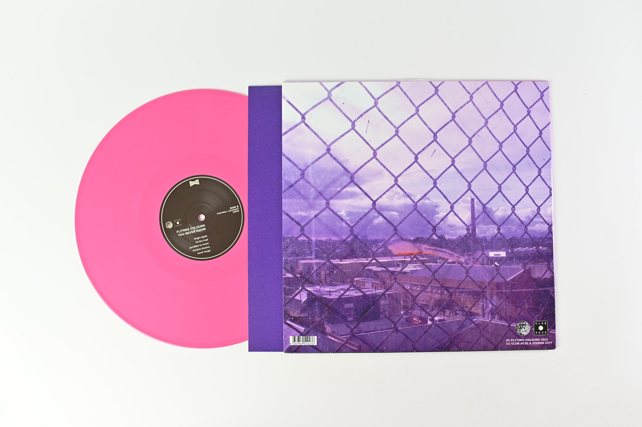 Flyying Colours - You Never Know on Poison City Ltd Pink Vinyl