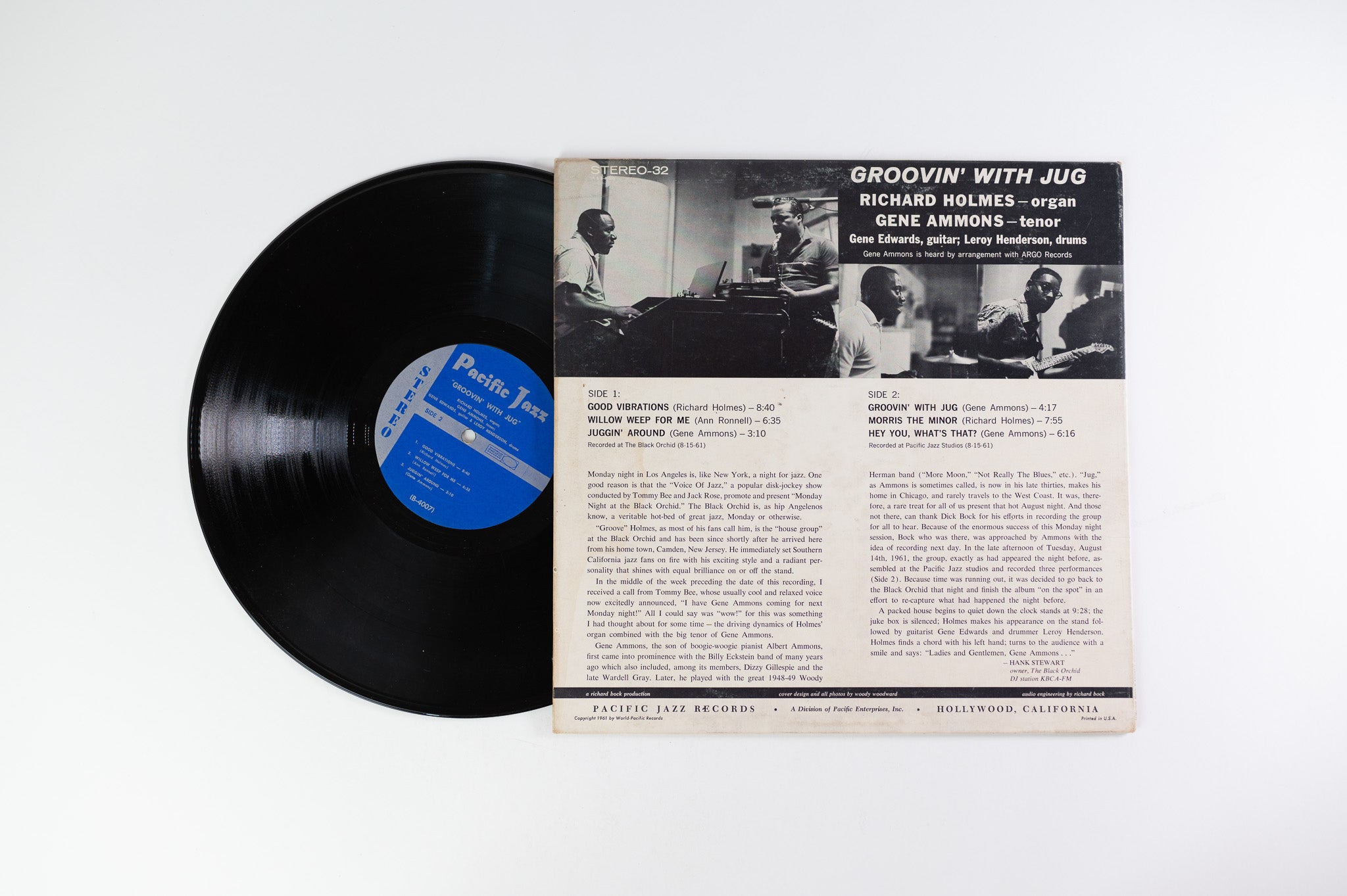 Richard "Groove" Holmes - Groovin' With Jug on Pacific Jazz