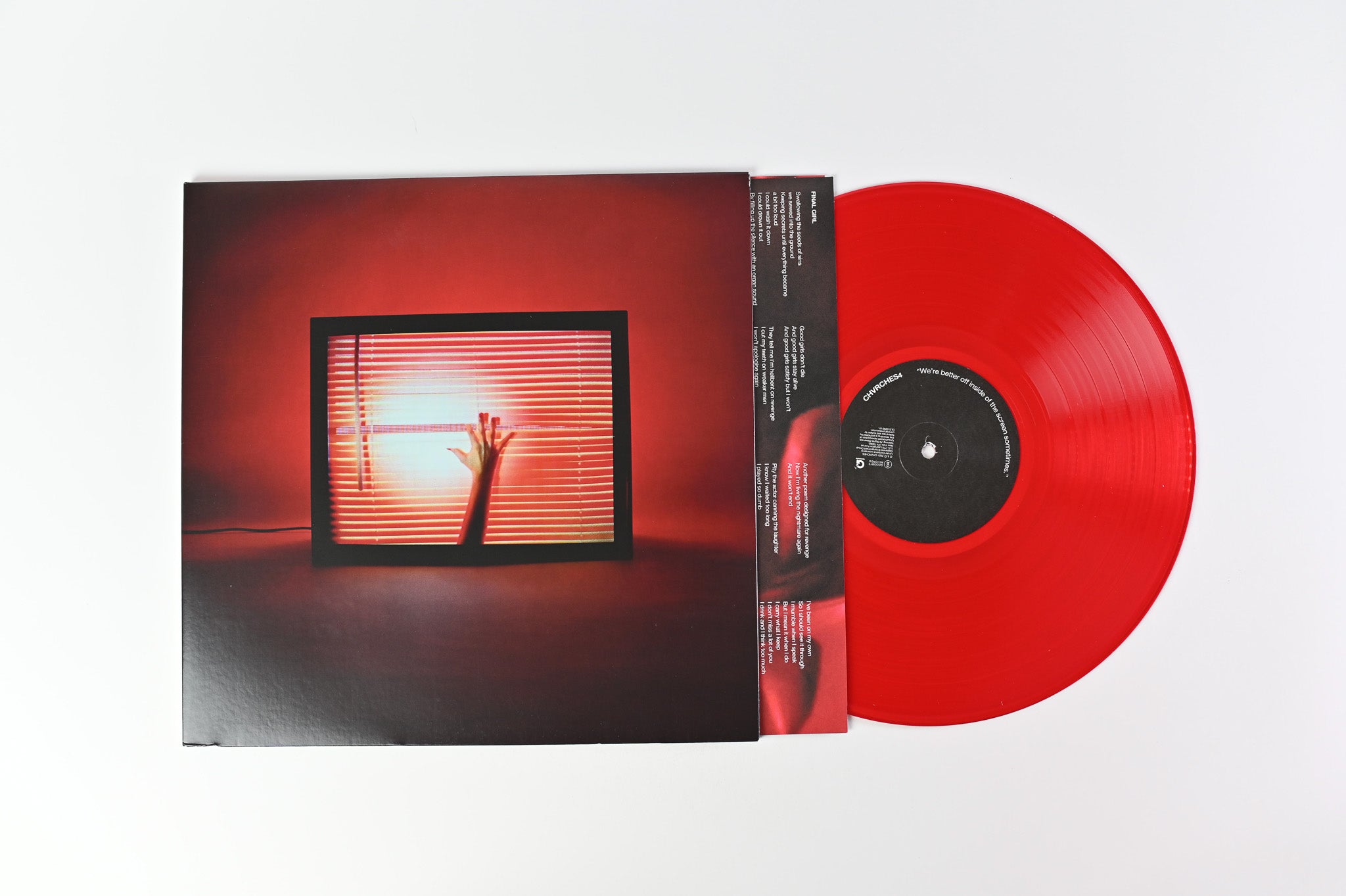 Chvrches - Screen Violence on Glassnote Transparent Red Vinyl