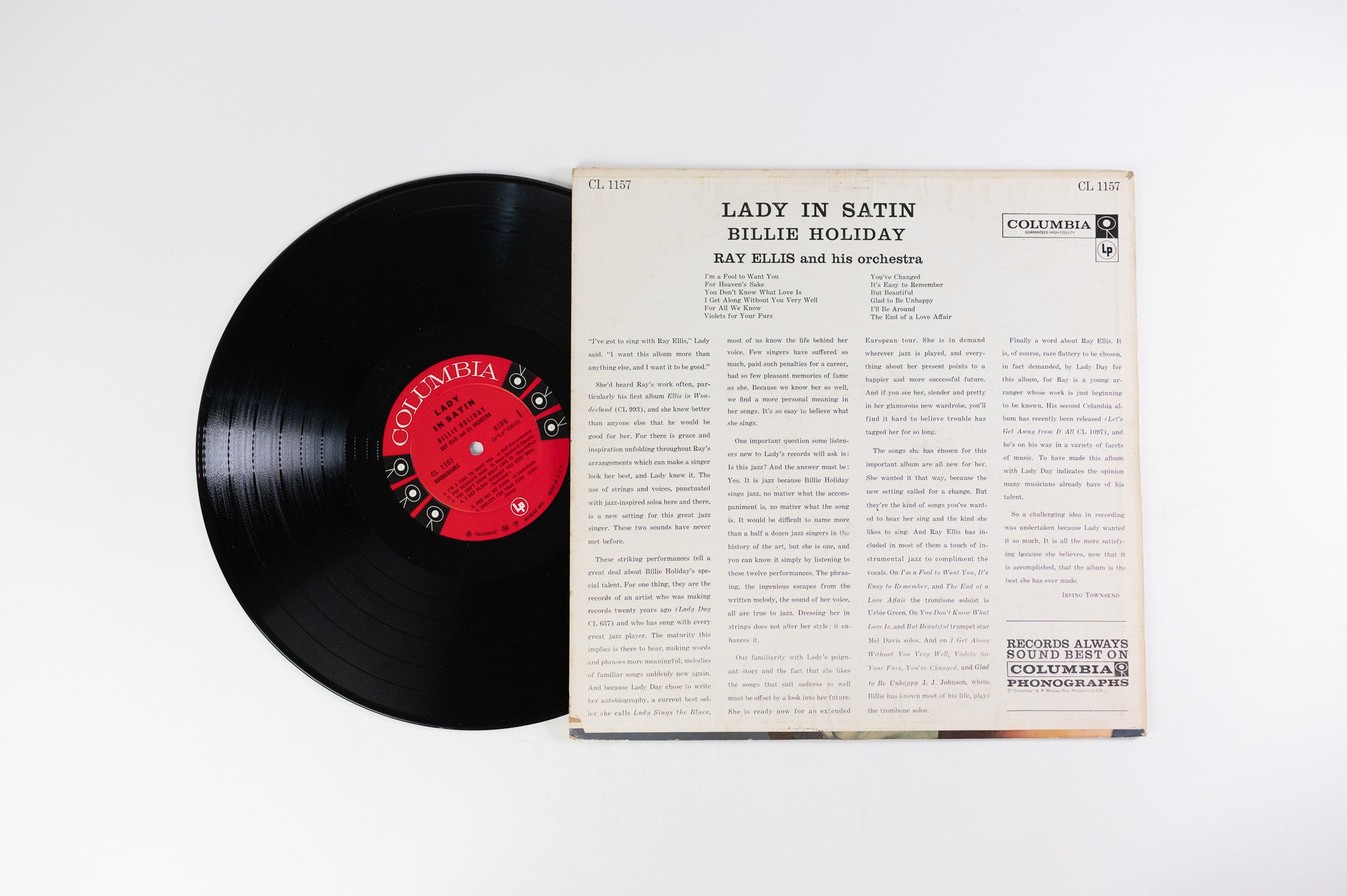 Billie Holiday - Lady In Satin on Columbia - Mono