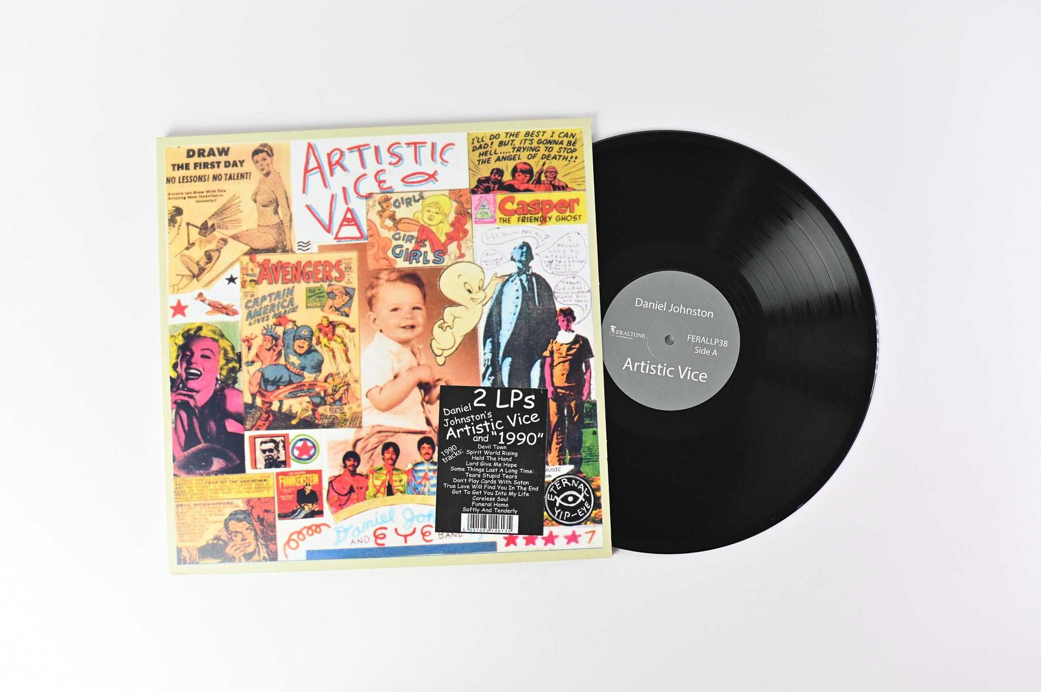 Daniel Johnston - Artistic Vice / 1990 on Feraltone Reissue