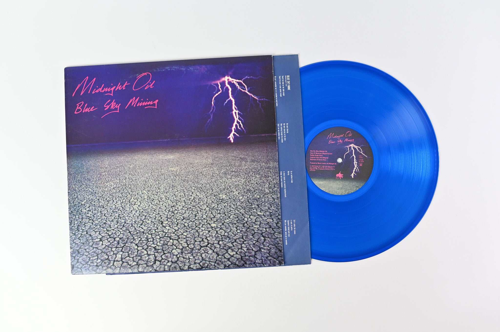 Midnight Oil - Blue Sky Mining on Columbia Blue Transparent Vinyl