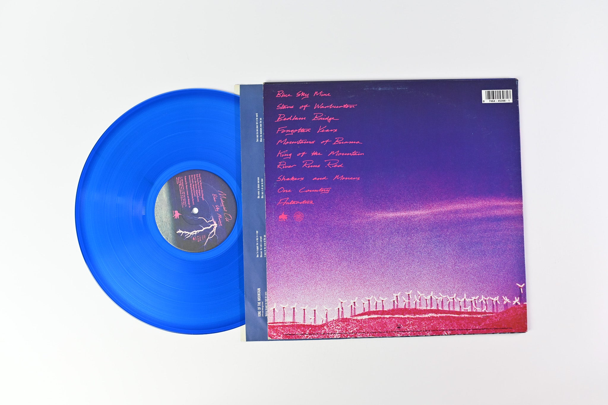 Midnight Oil - Blue Sky Mining on Columbia Blue Transparent Vinyl