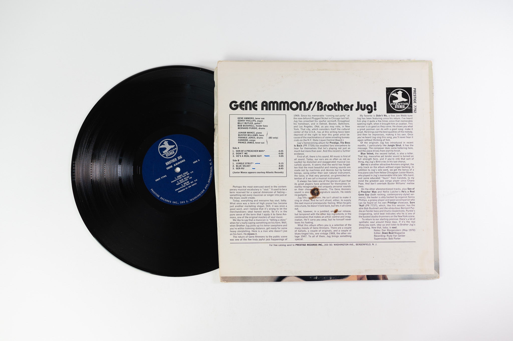 Gene Ammons - Brother Jug! on Prestige - Stereo