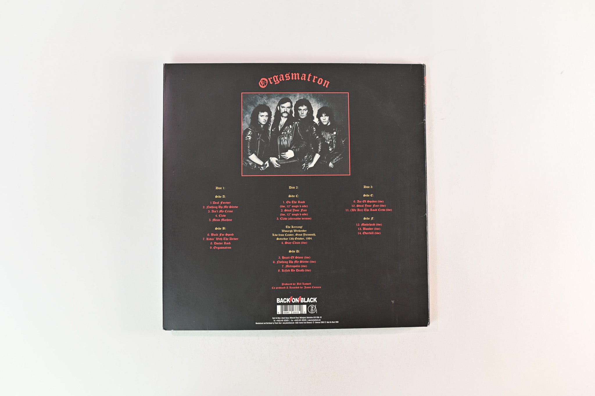 Motörhead - Orgasmatron on Back on Black Ltd Grey/White/Clear Vinyl Reissue