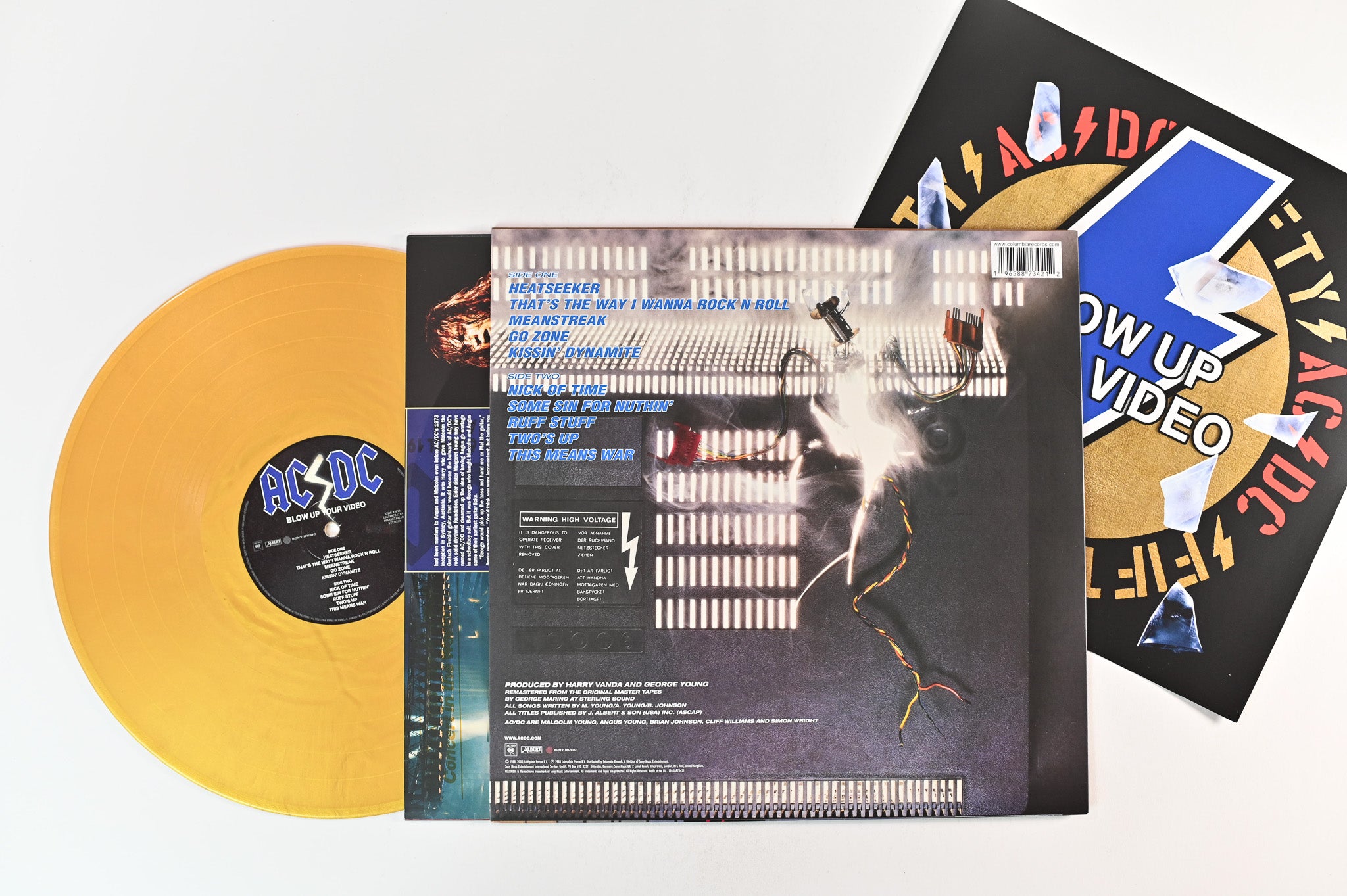 AC/DC - Blow Up Your Video on Columbia Gold Vinyl Reissue