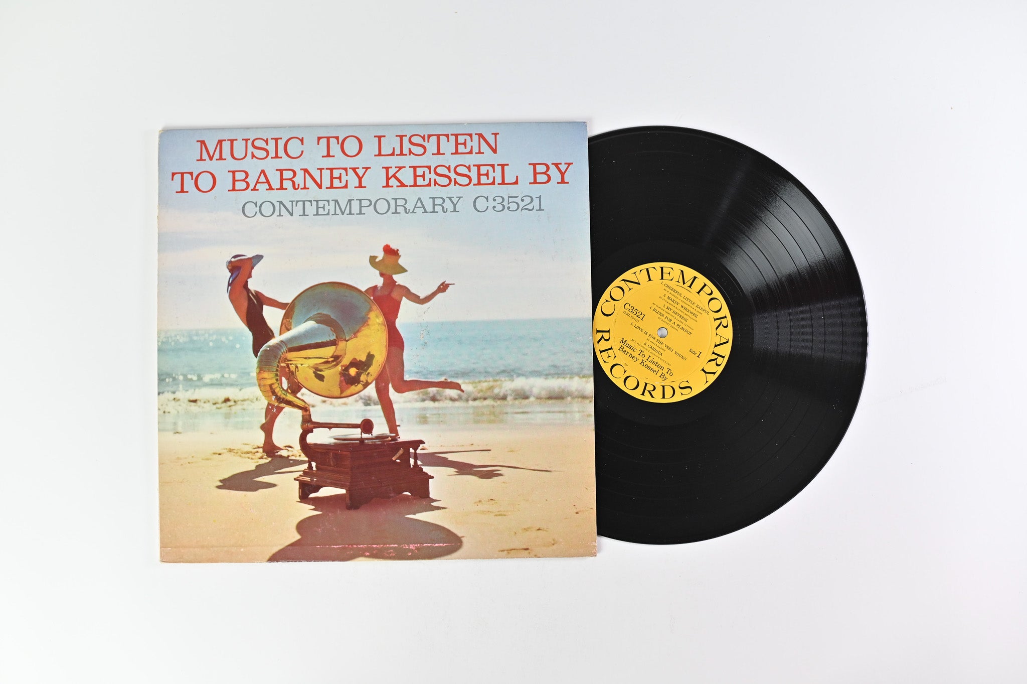 Barney Kessel - Music To Listen To Barney Kessel By on Contemporary Records MONO Deep groove