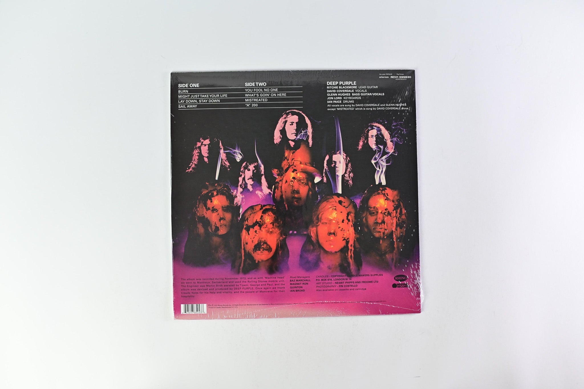 Deep Purple - Burn on Warner Records / Rhino - Purple Vinyl