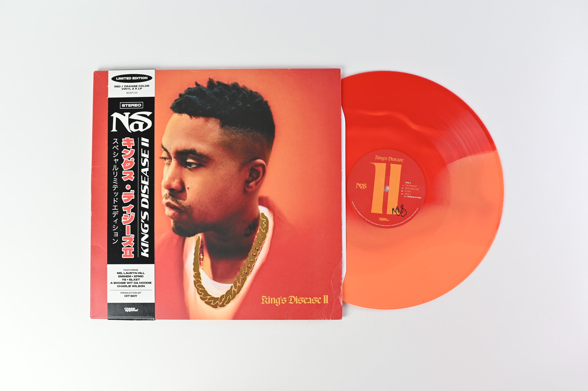 Nas - King's Disease II on Mass Appeal Ltd Red/Orange Repress