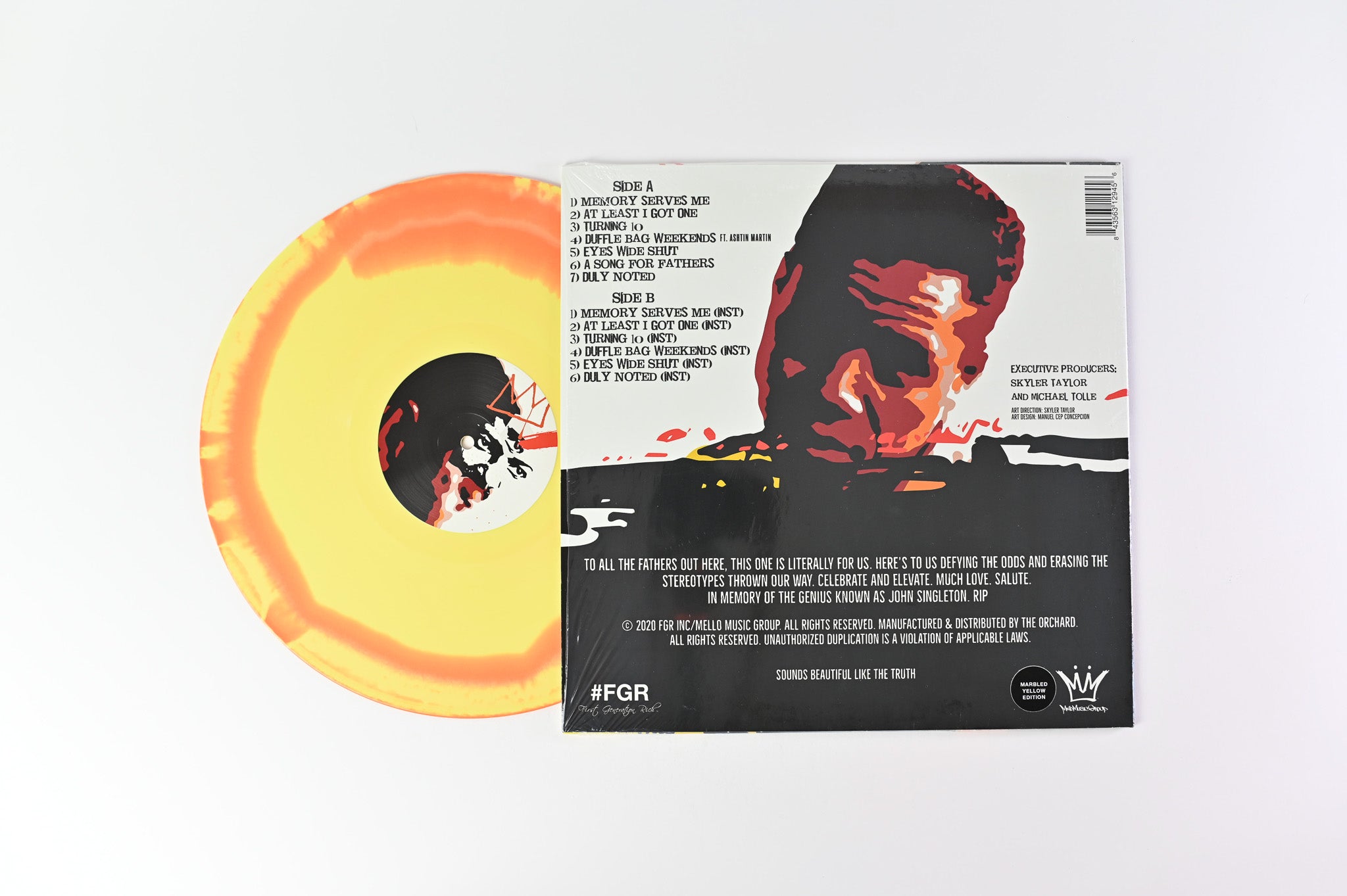 Skyzoo - Milestones on First Generation Rich Yellow Marbled Vinyl