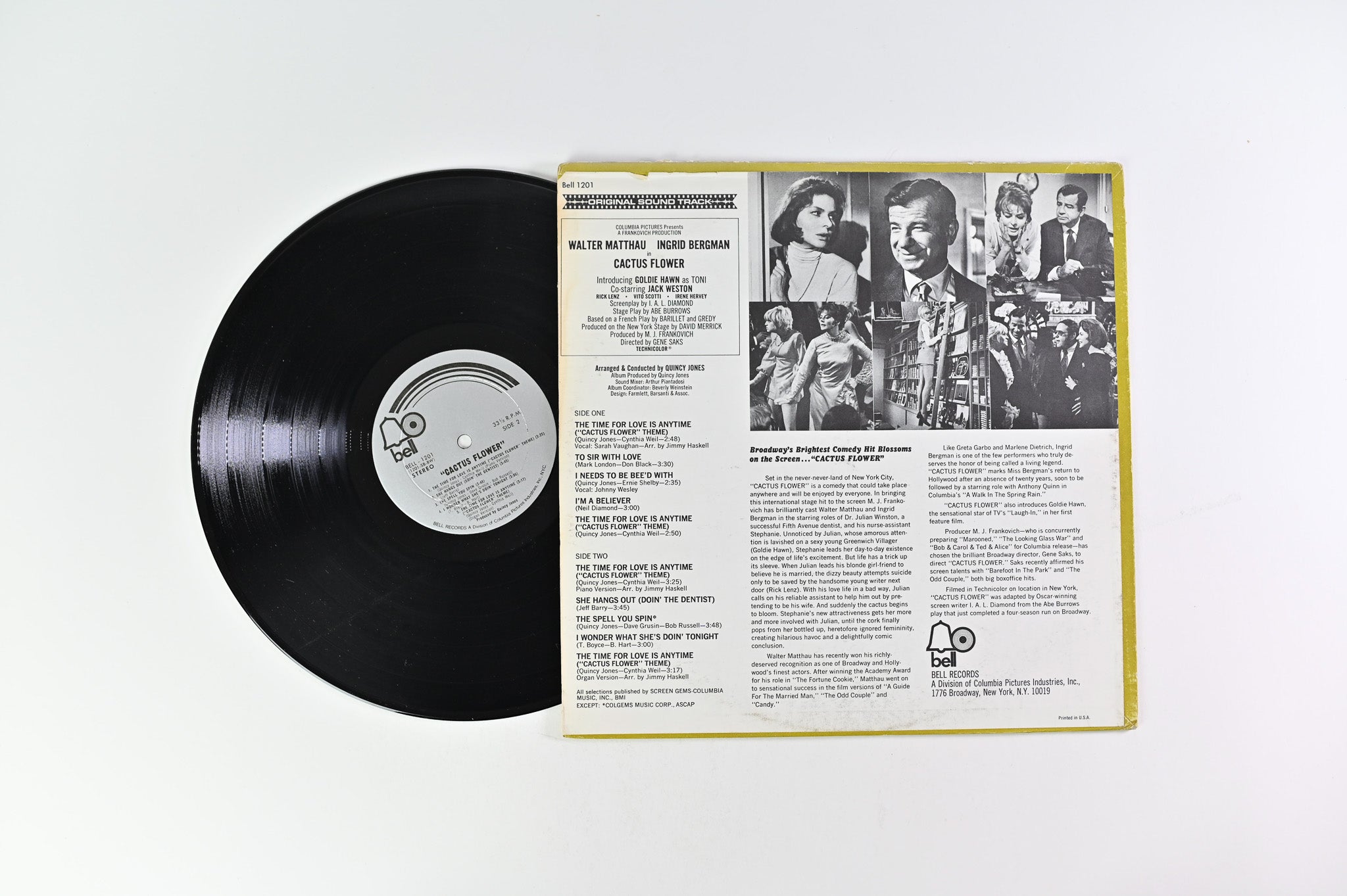 Quincy Jones - Cactus Flower (Original Sound Track) on Bell Records