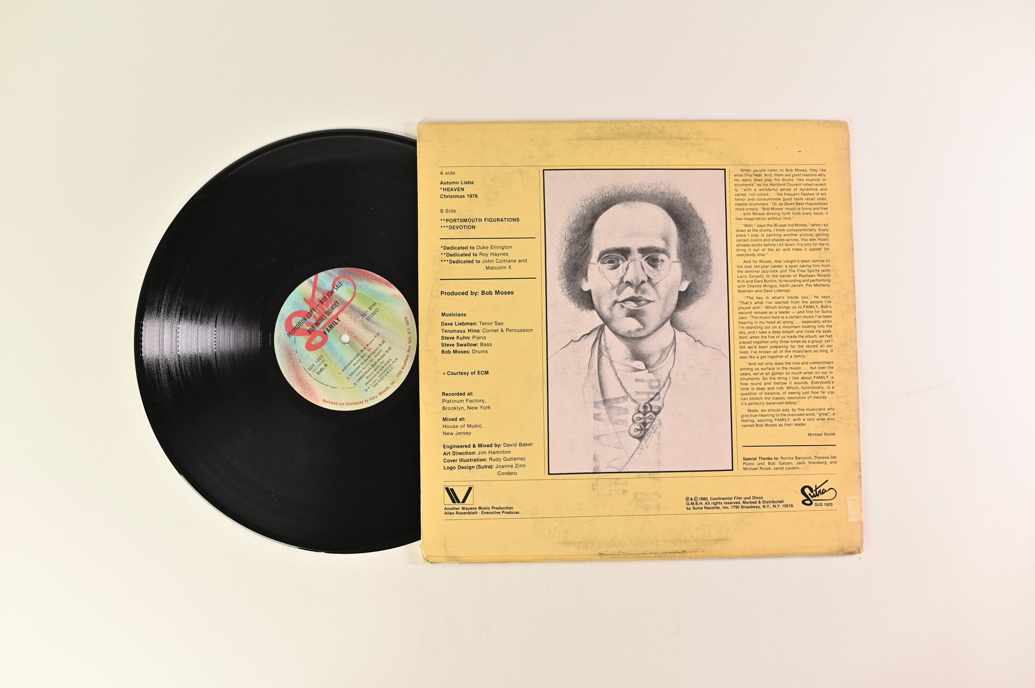 Bob Moses Quintet - Family on Sutra Records PROMO
