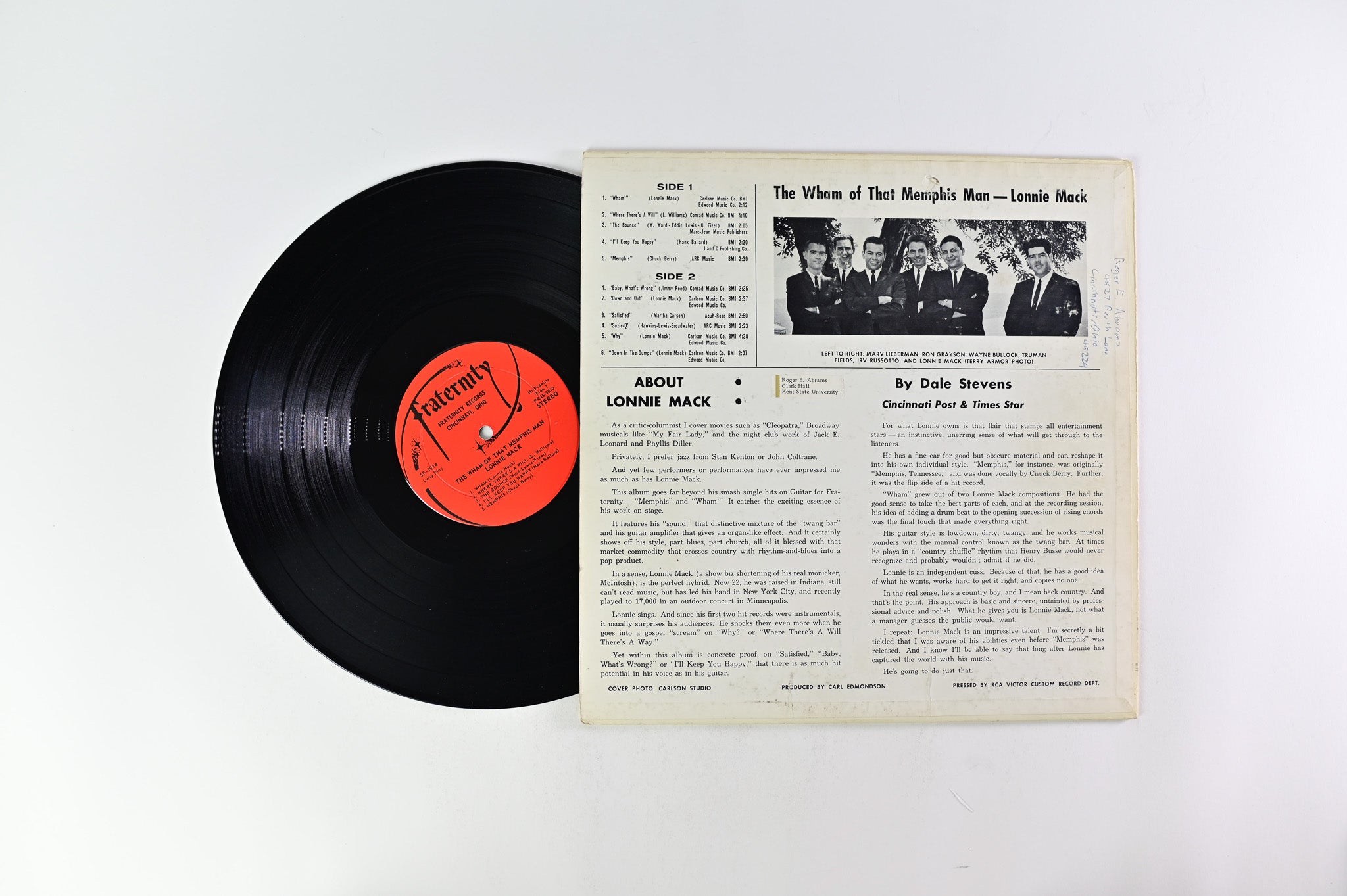 Lonnie Mack - The Wham Of That Memphis Man! on Fraternity