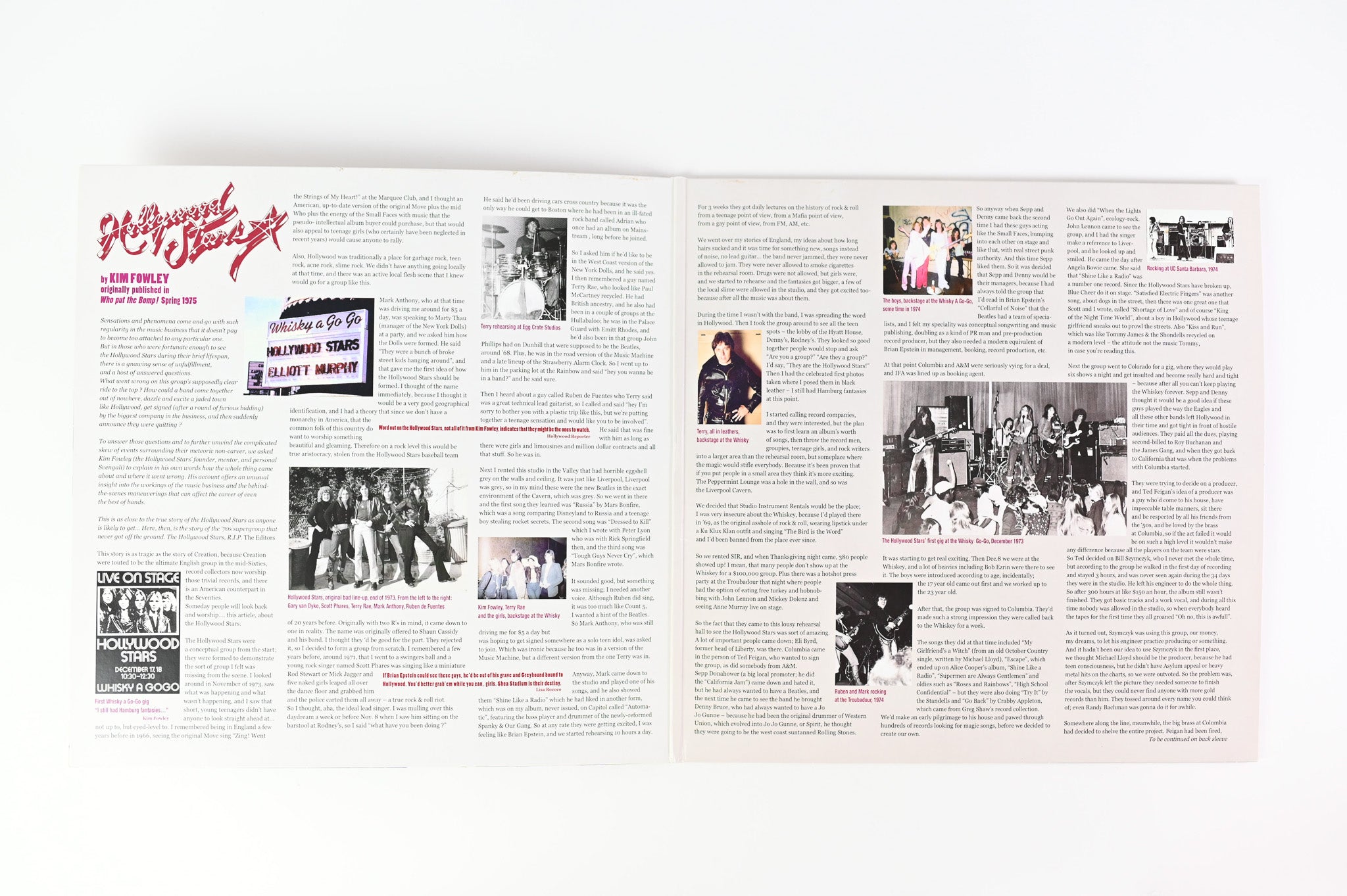 The Hollywood Stars - Shine Like A Radio - The Great Lost 1974 Album on Last Summer Ltd Gatefold