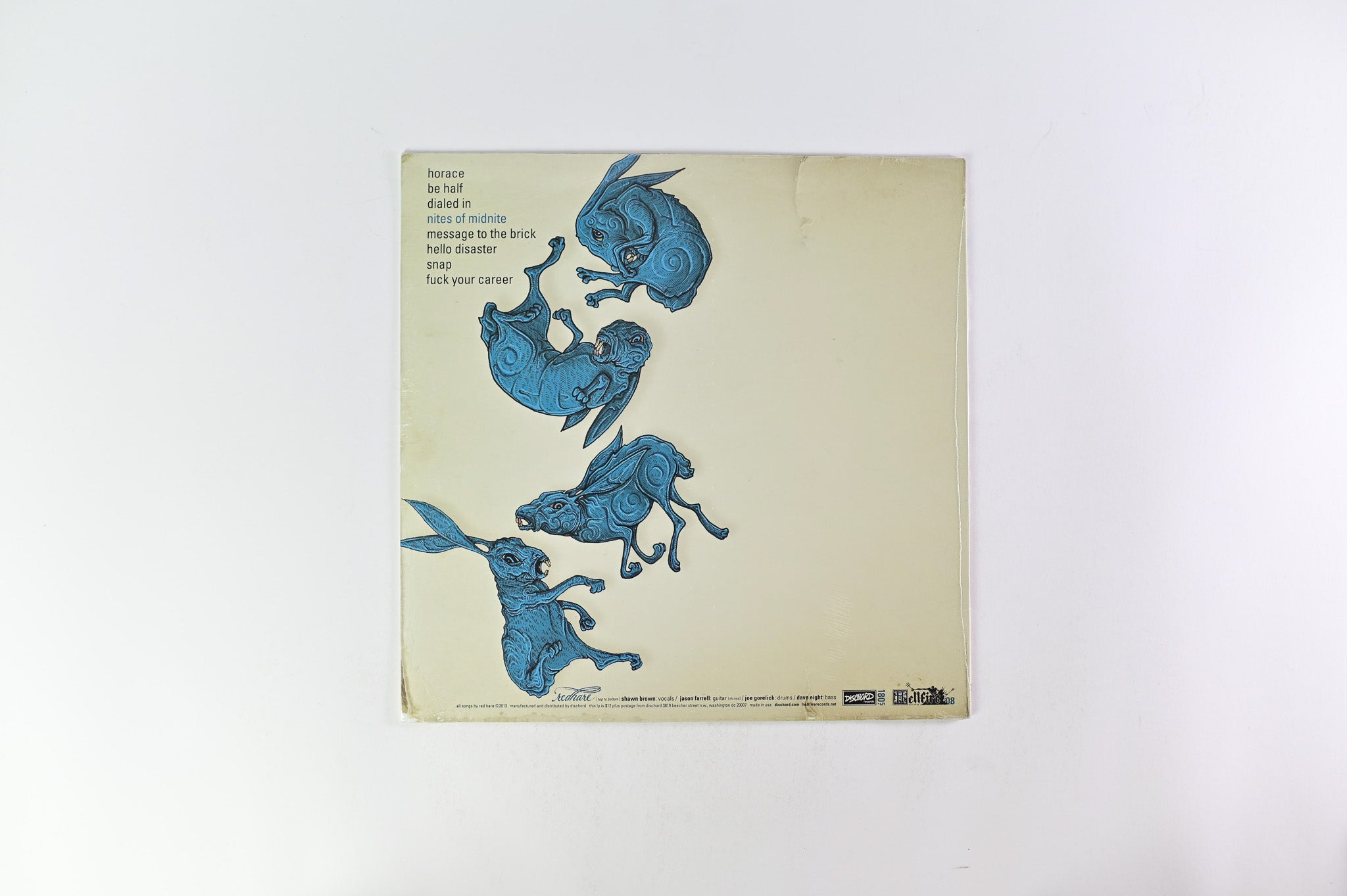 Red Hare - Nites Of Midnite on Dischord Records / Hellfire - Blue Vinyl