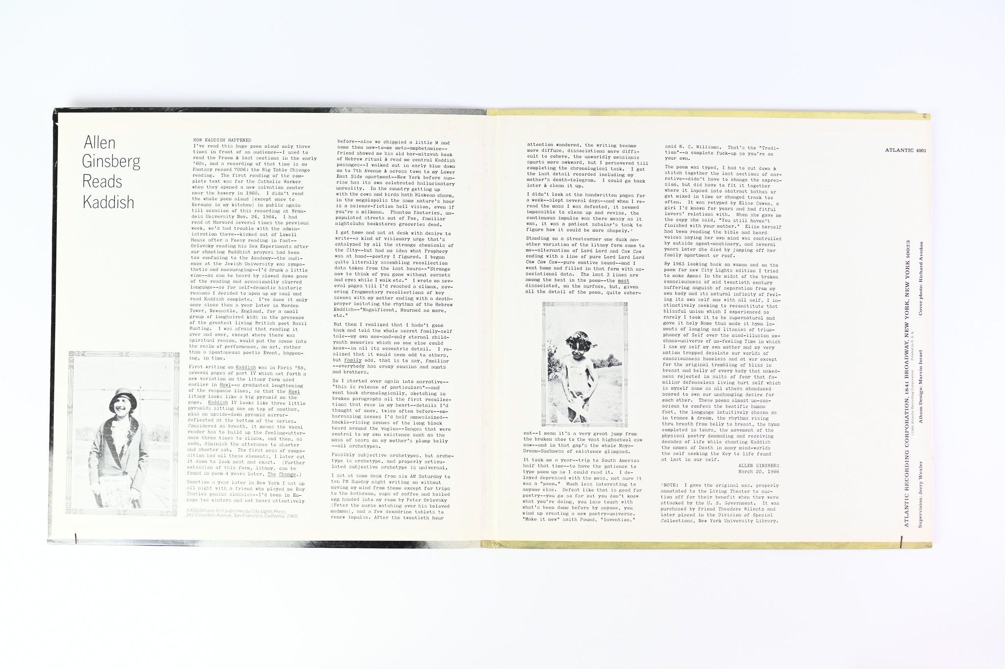 Allen Ginsberg - Reads Kaddish (A 20th Century American Ecstatic Narrative Poem) on Atlantic Reissue
