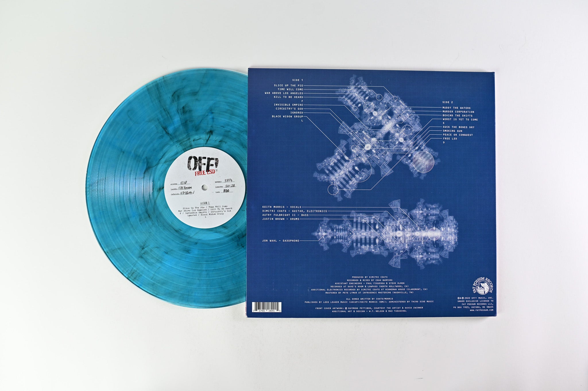 OFF! - Free LSD on Fat Possum Records - Blue Vinyl