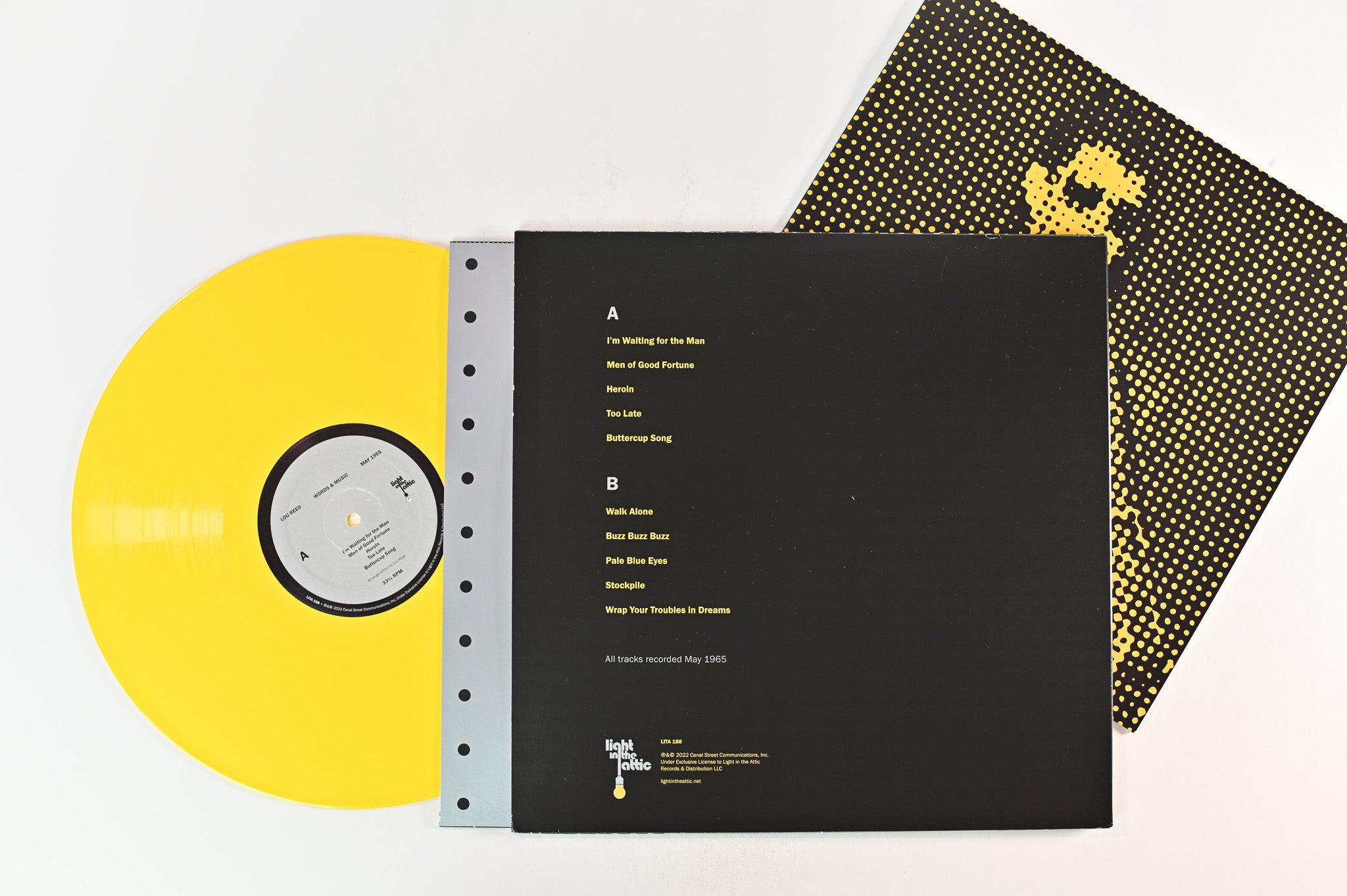 Lou Reed - Words & Music, May 1965 on Light In The Attic - Yellow Vinyl